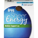 L'eggs Sheer Energy Control Top Sheer Toe Pantyhose, thumbnail image 1 of 5