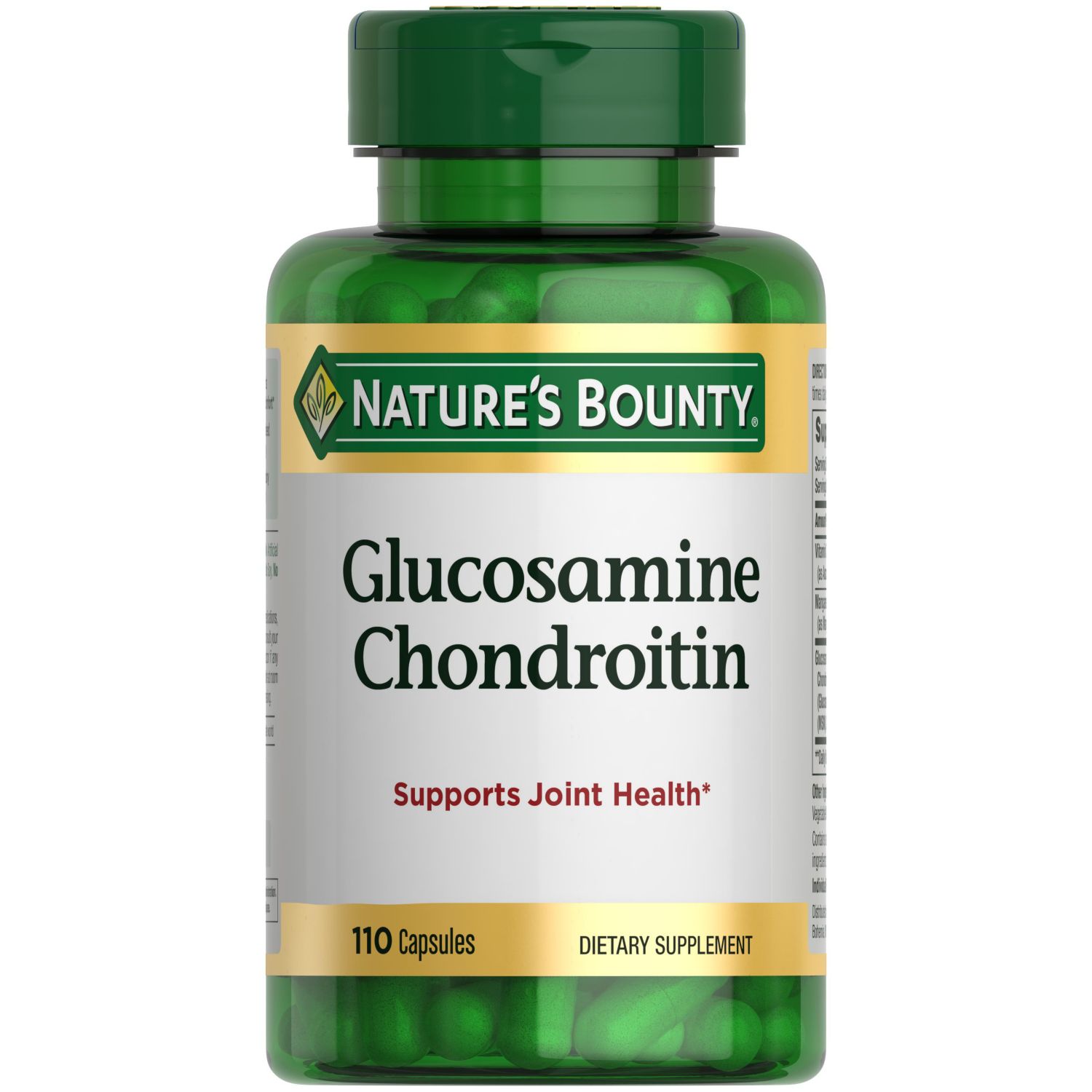 Nature's Bounty Glucosamine Chondroitin Complex Capsules, 110 CT