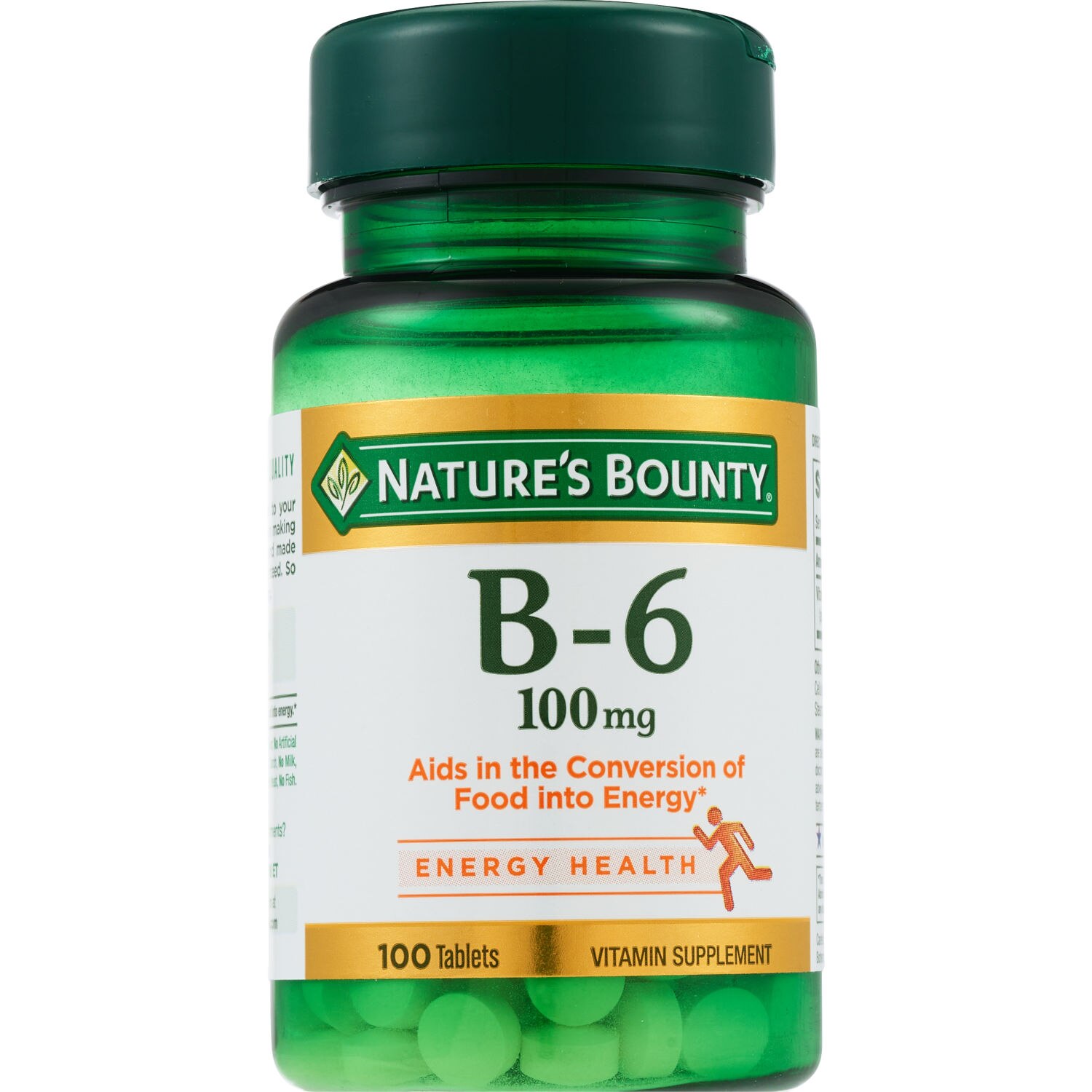 Nature's Bounty Vitamin B-6 Tablets, 100 Mg, 100 CT