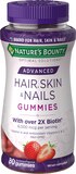 Nature's Bounty Advanced Hair, Skin and Nails Non-GMO Gummies with Biotin, thumbnail image 1 of 6