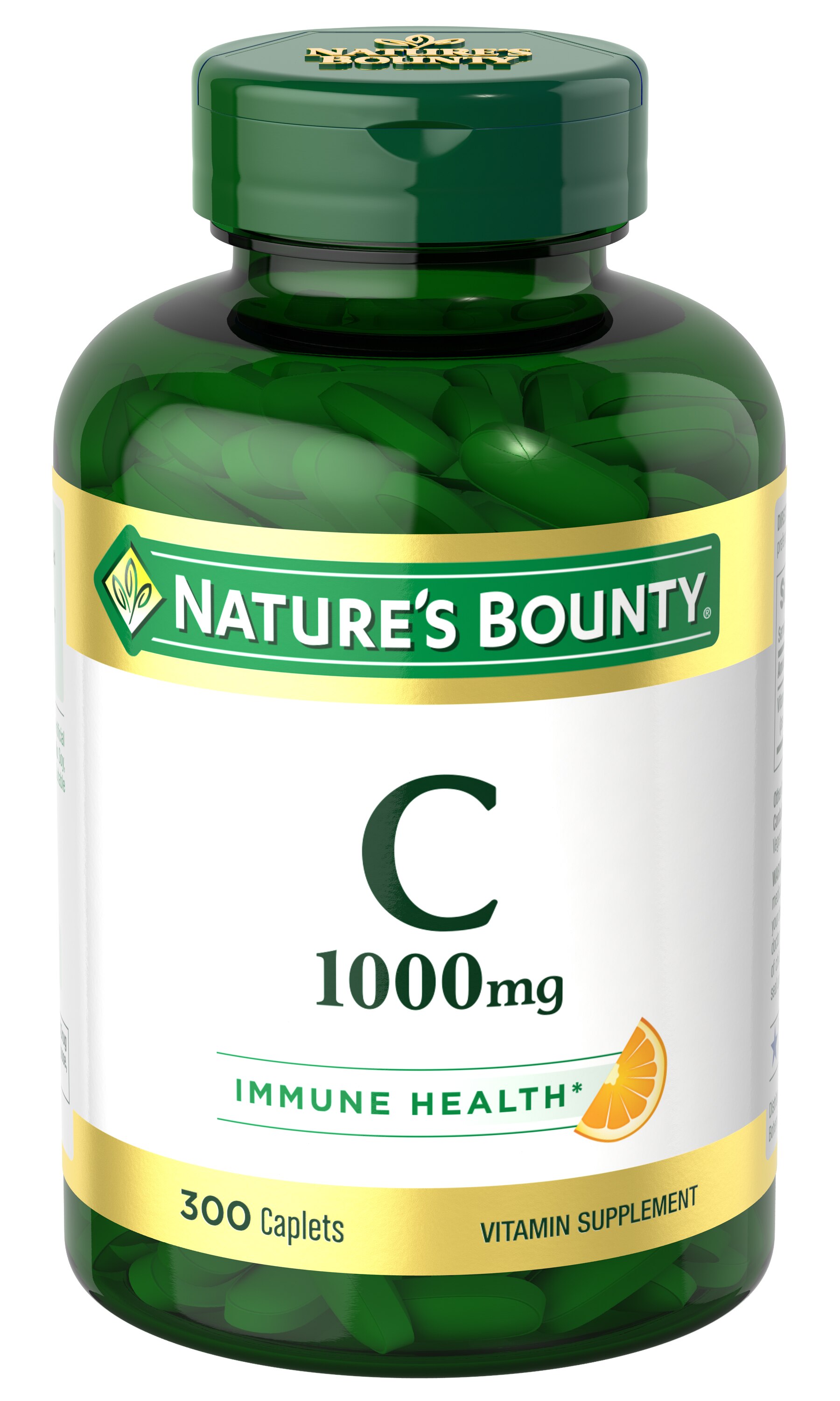 Nature's Bounty Pure Vitamin C Caplets, 1000 Mg, 300 CT