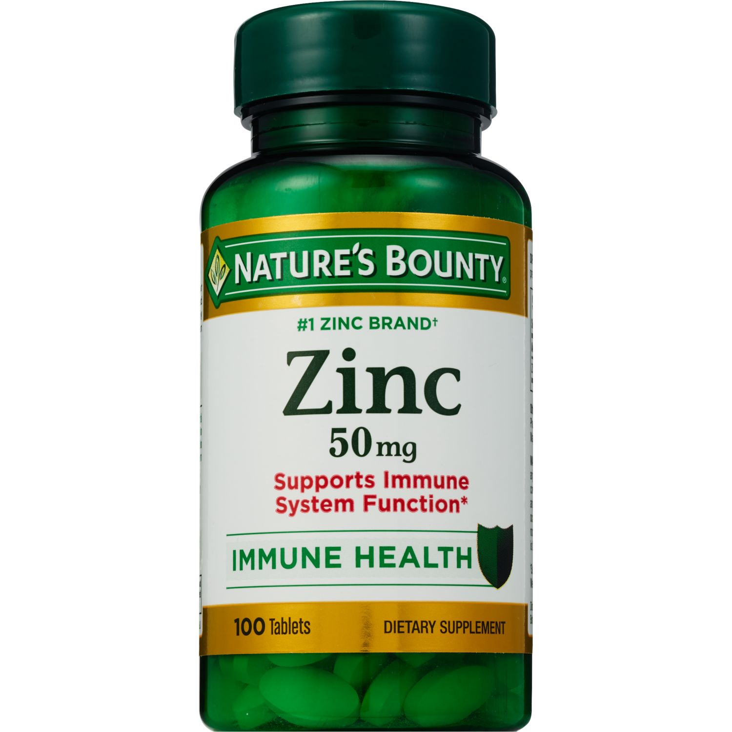 Nature's Bounty Zinc Immune Health Caplets, 50 mg