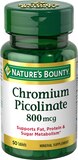 Nature's Bounty Chromium Picolinate Tablets, thumbnail image 1 of 1