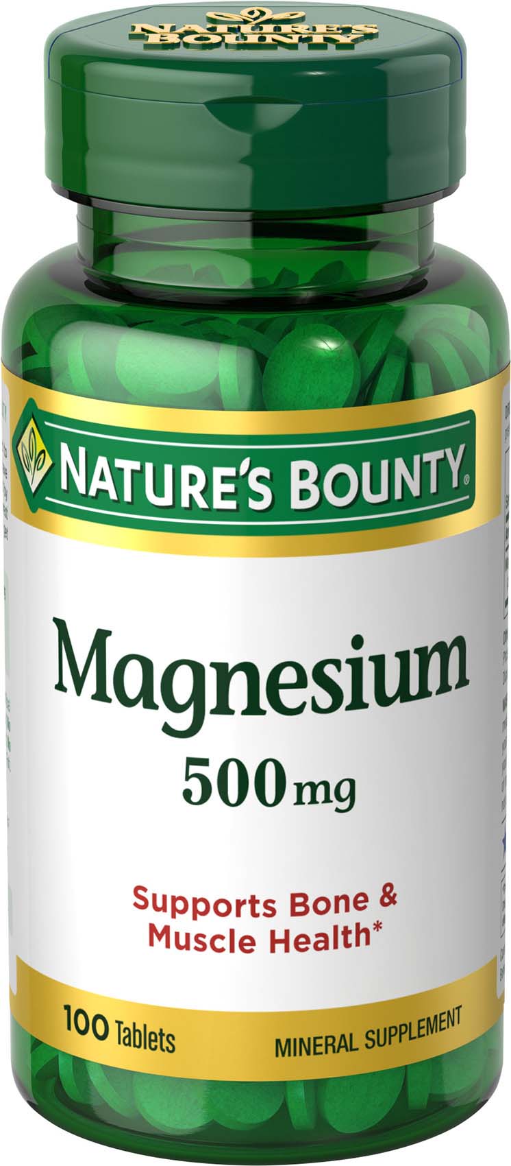 Nature's Bounty Magnesium Tablets 500mg