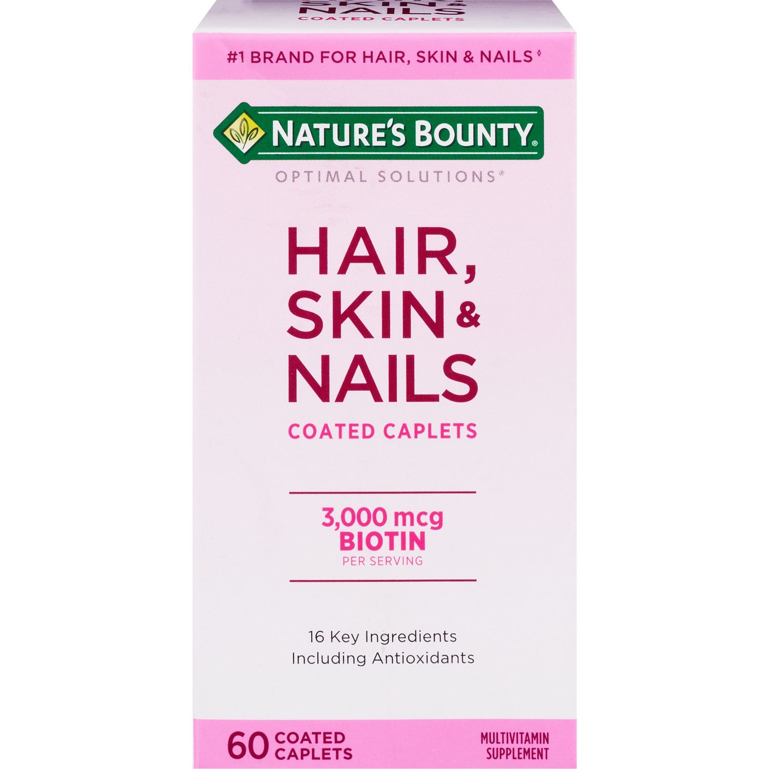 Nature's Bounty Optimal Solutions Hair, Skin and Nails Tablets, 60CT