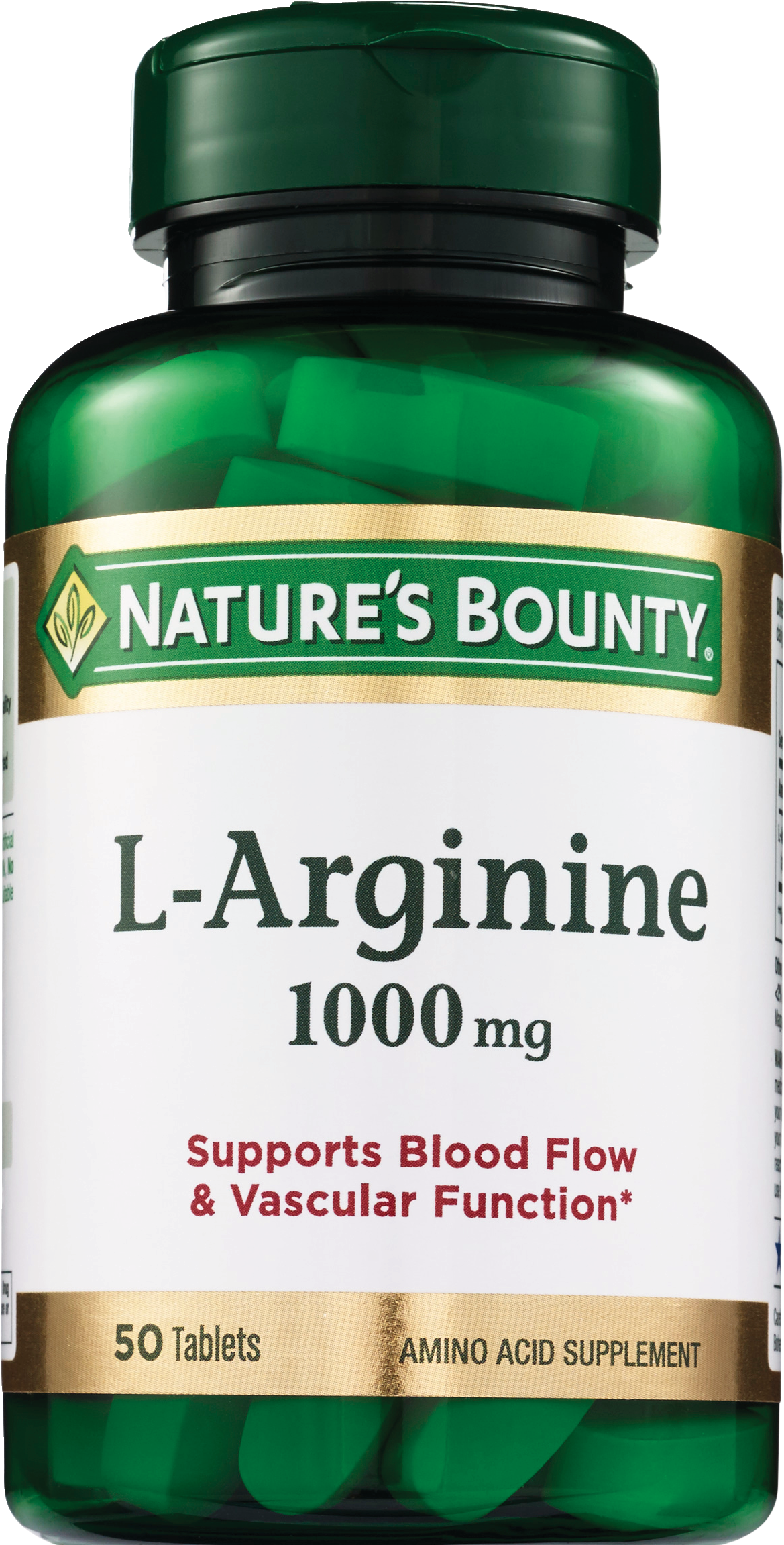 Nature's Bounty L-Arginine Amino Acid Tablets, 50 CT