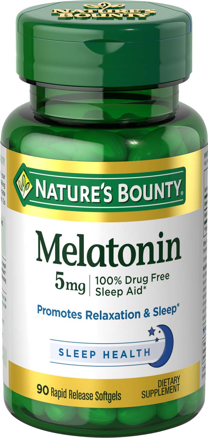 Nature's Bounty Melatonin Softgels 5mg, 60CT