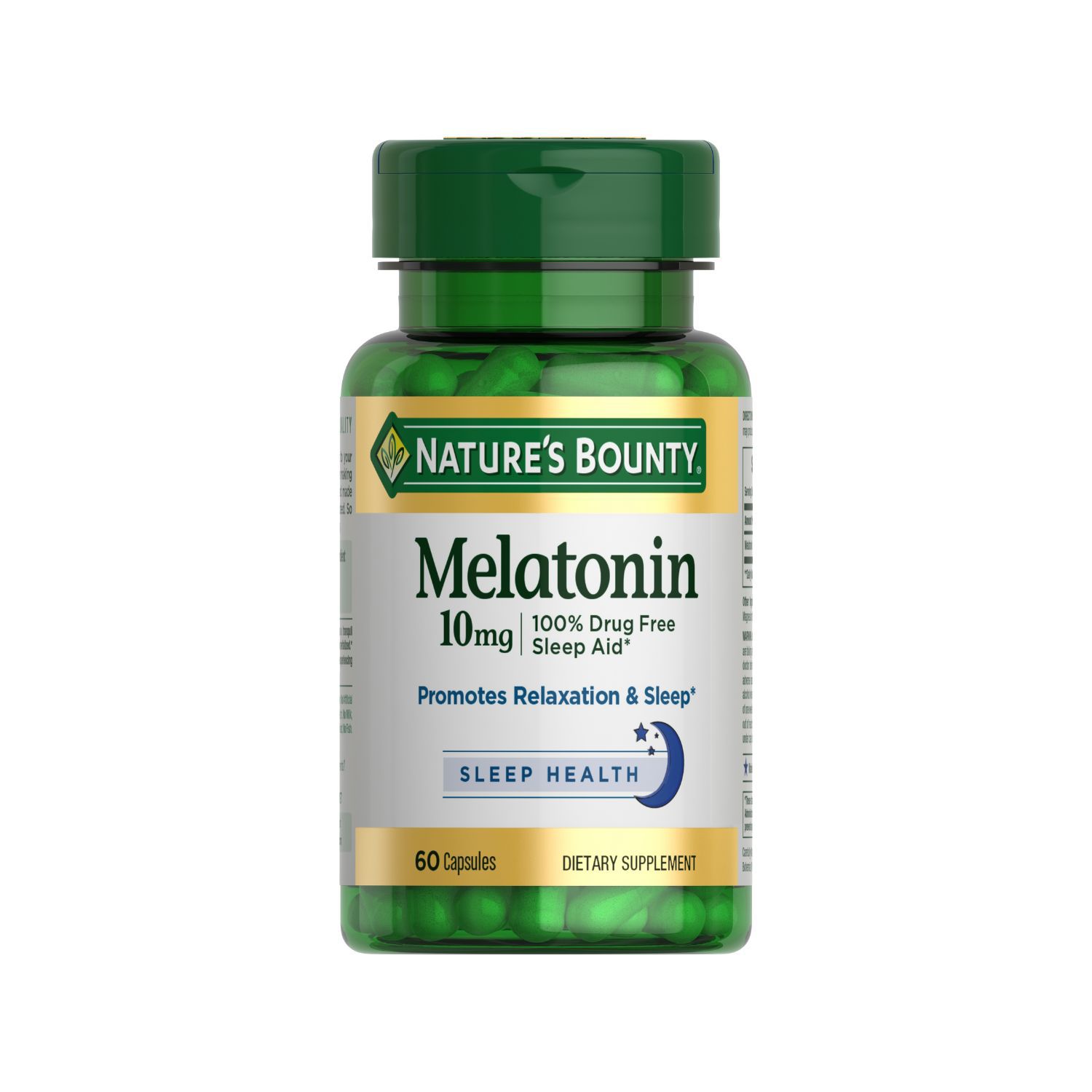 Nature's Bounty Melatonin Capsules 10mg, 60CT