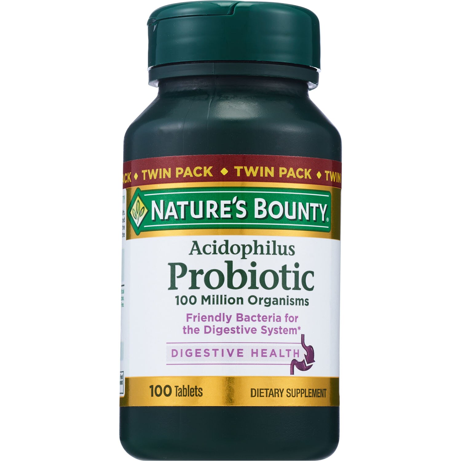 Nature's Bounty Acidophilus Twin Pack, 100 CT