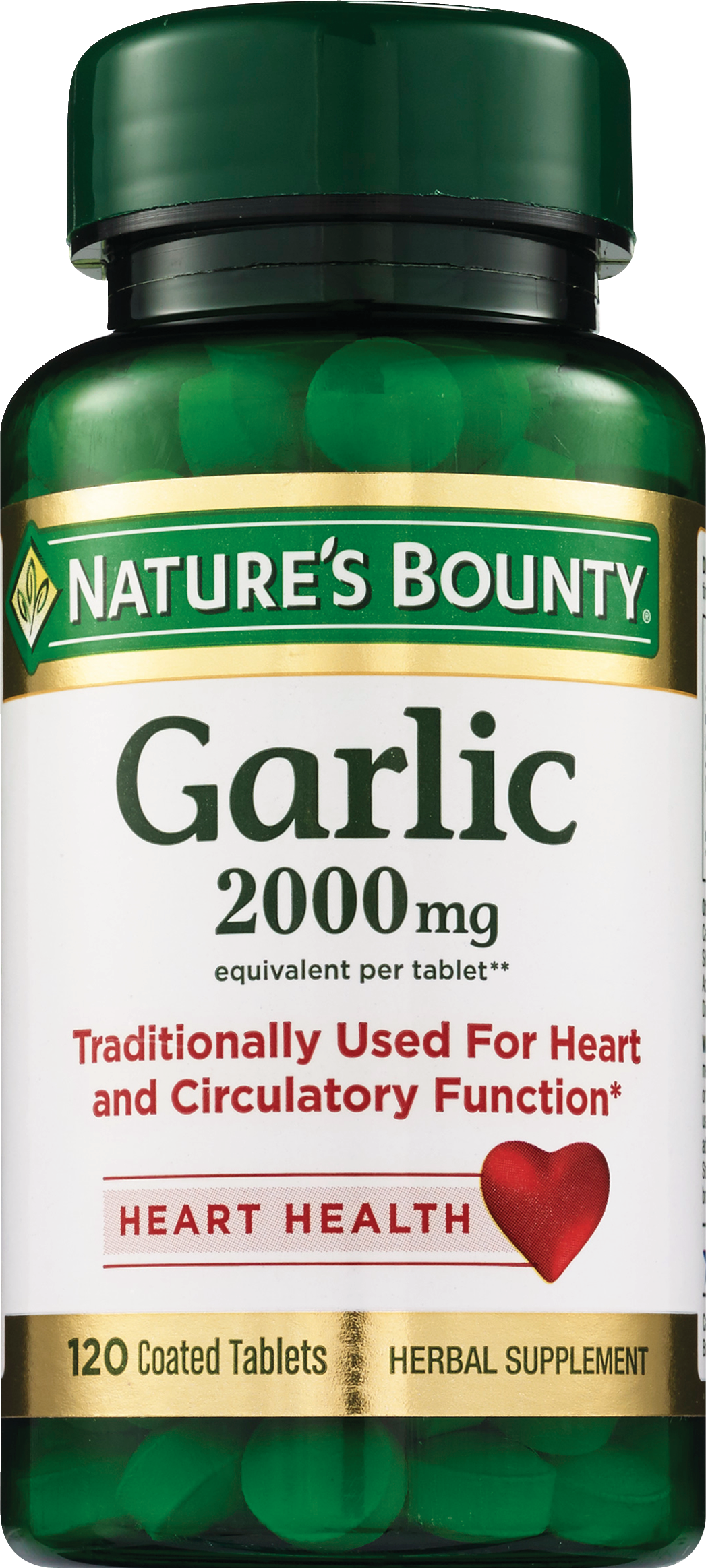 Nature's Bounty Garlic Tablets 2000mg, 120CT