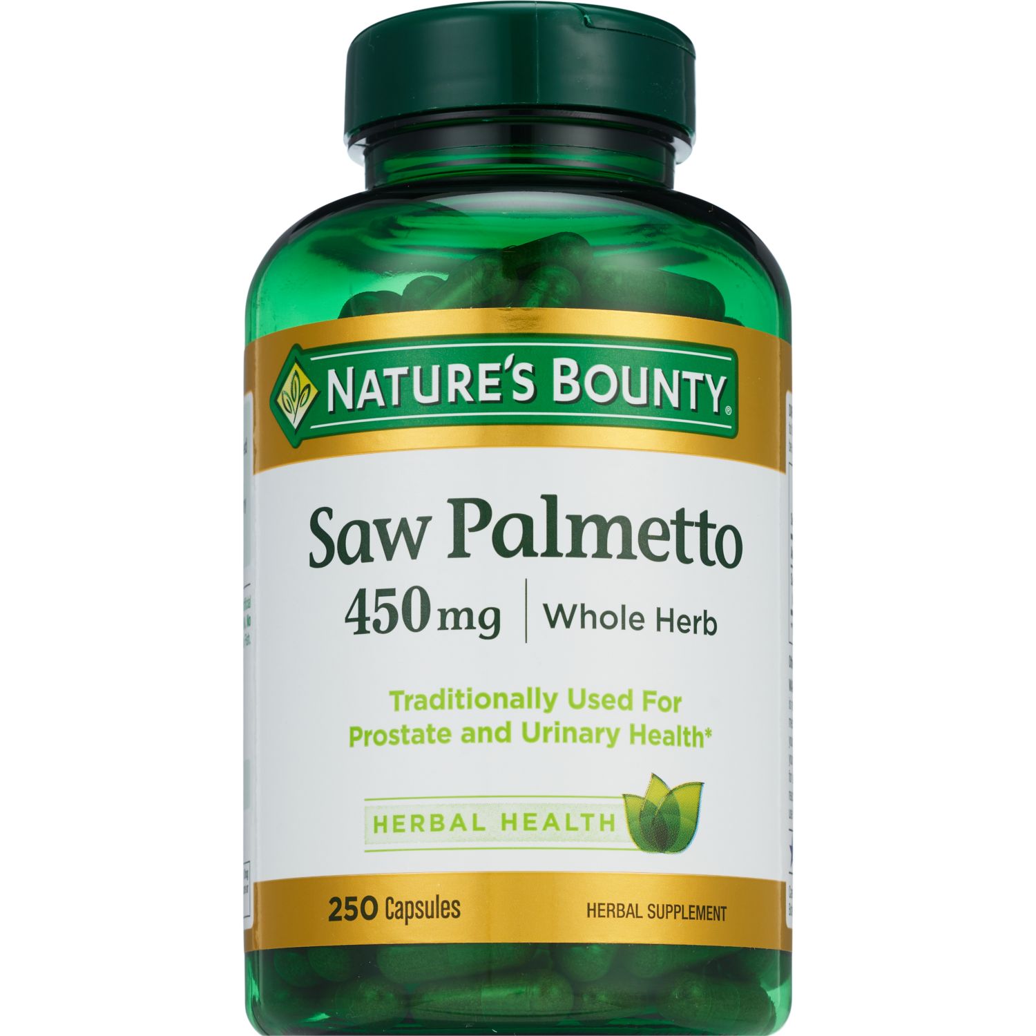 Nature's Bounty Natural Saw Palmetto Capsules 450mg, 250CT