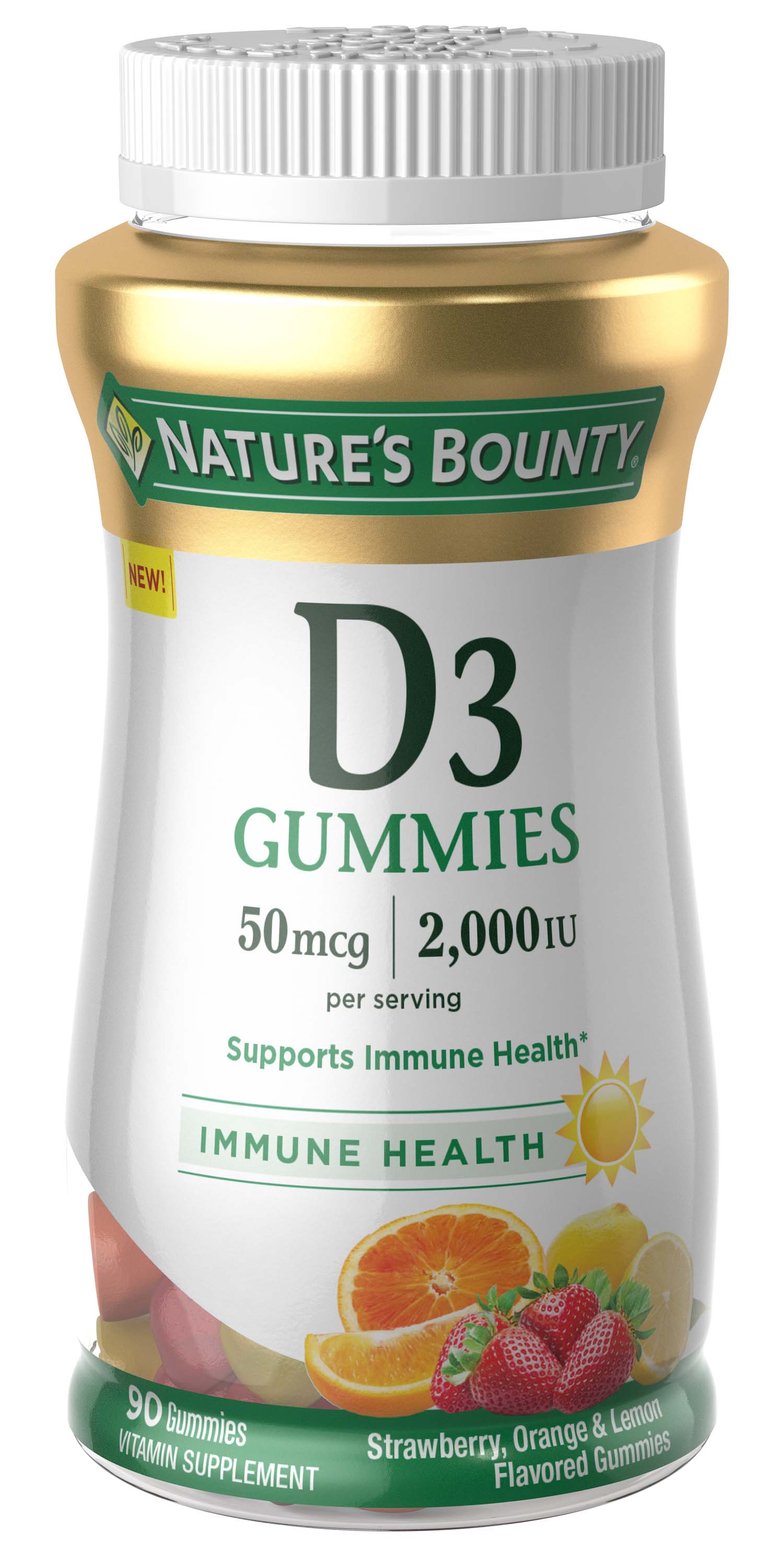 Nature's Bounty Vitamin D Gummies, 90 CT