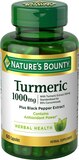 Nature's Bounty Turmeric Plus Black Pepper Extract Capsules, 1,000 mg, 60 CT, thumbnail image 1 of 2