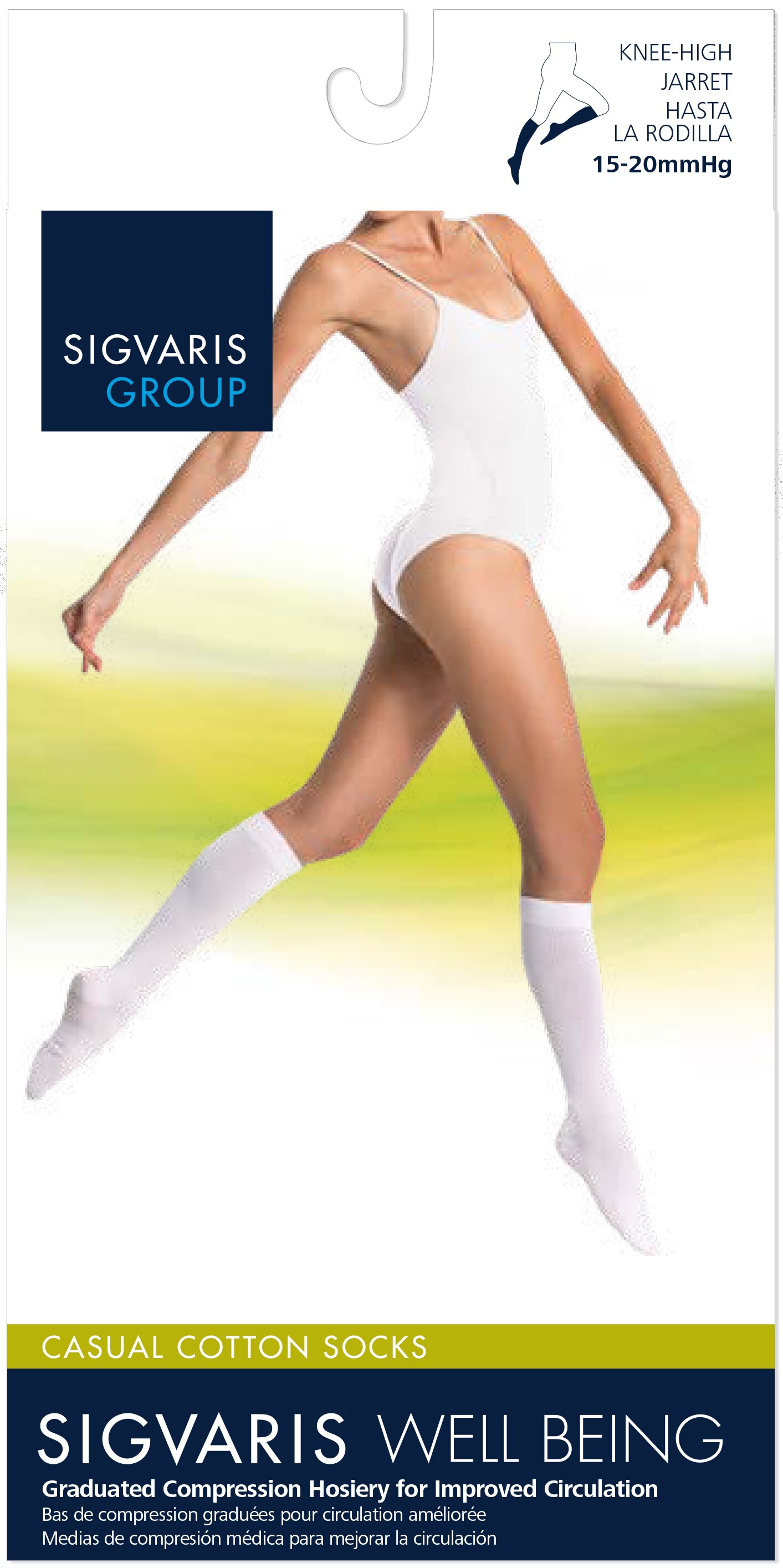 SIGVARIS Casual Cotton Compression Socks for Women