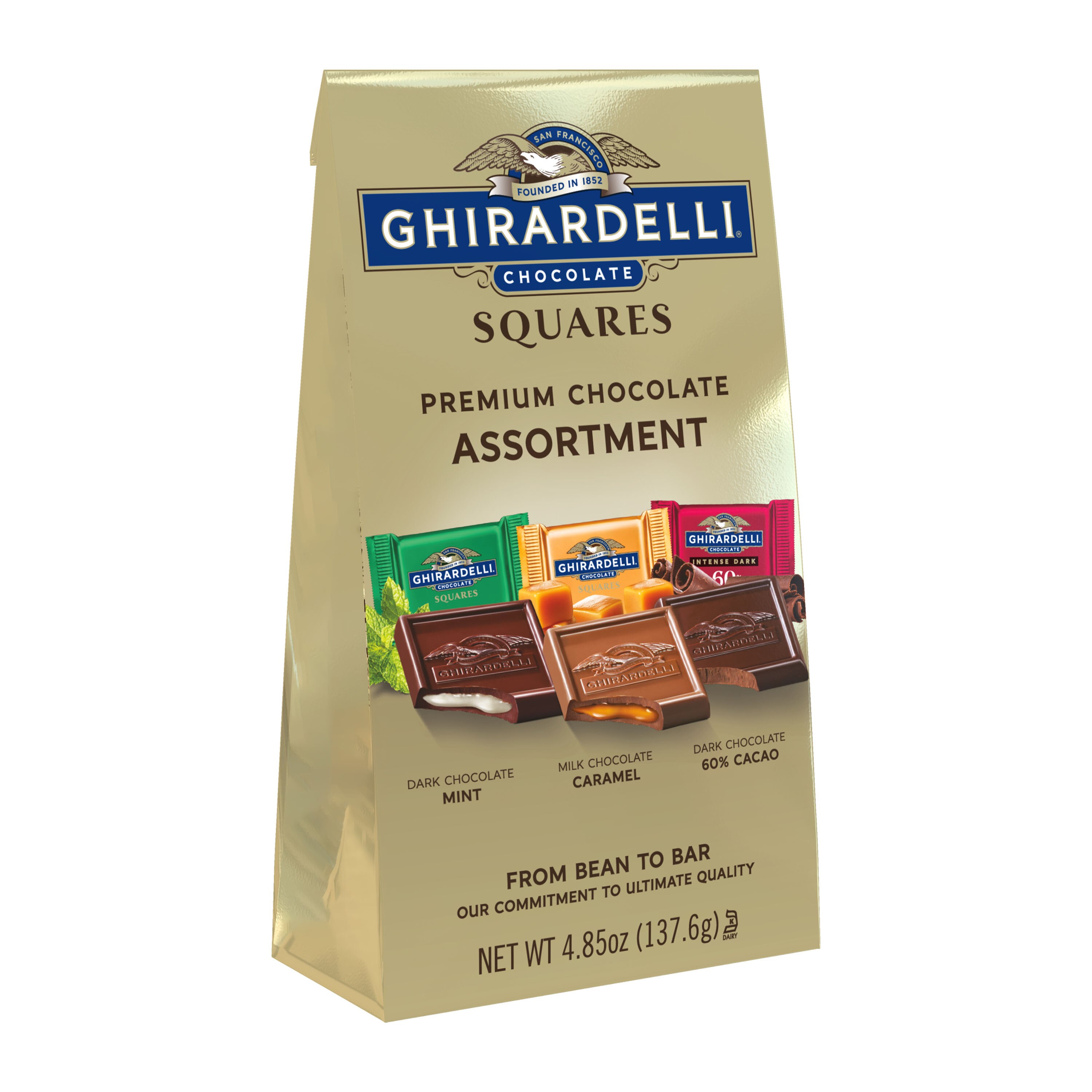 Ghirardelli, Premium Assorted Chocolate Squares, 4.85 Oz