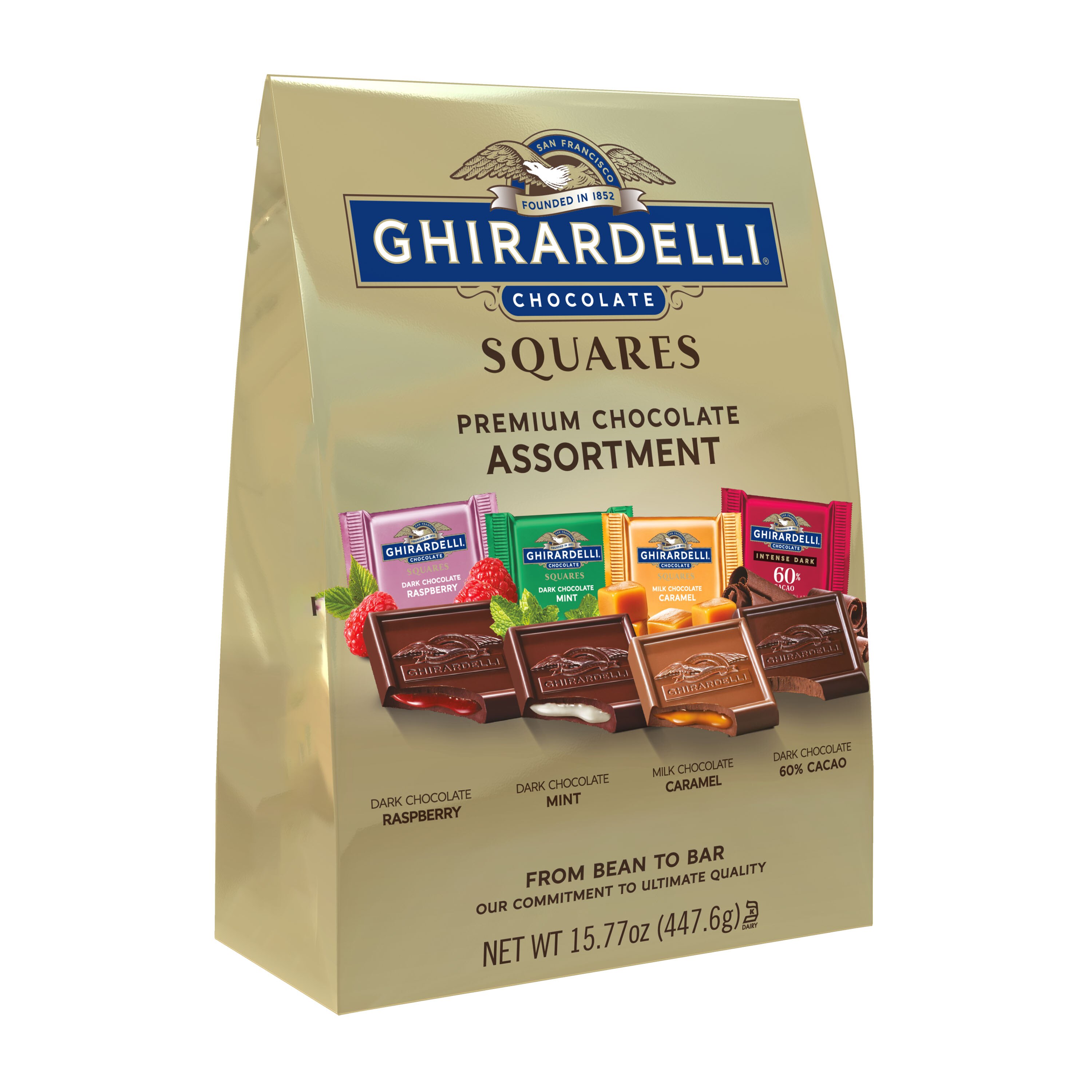 Ghirardelli, Premium Assorted Chocolate Squares, 15.77 oz Bag