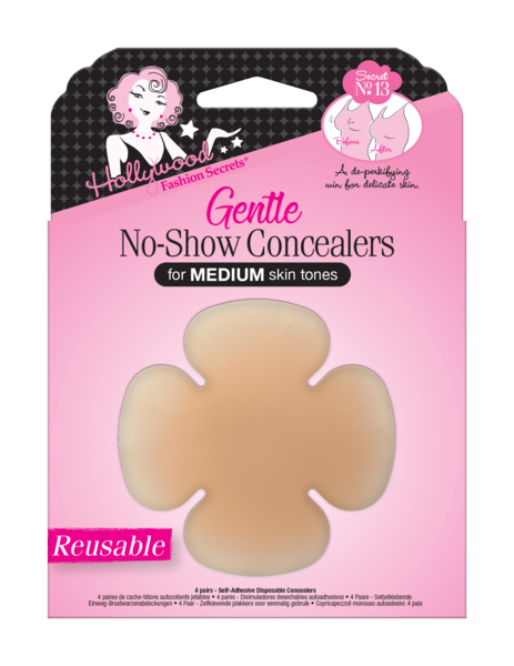 Hollywood Fashion Secrets Gentle Reusable No-Show Concealers