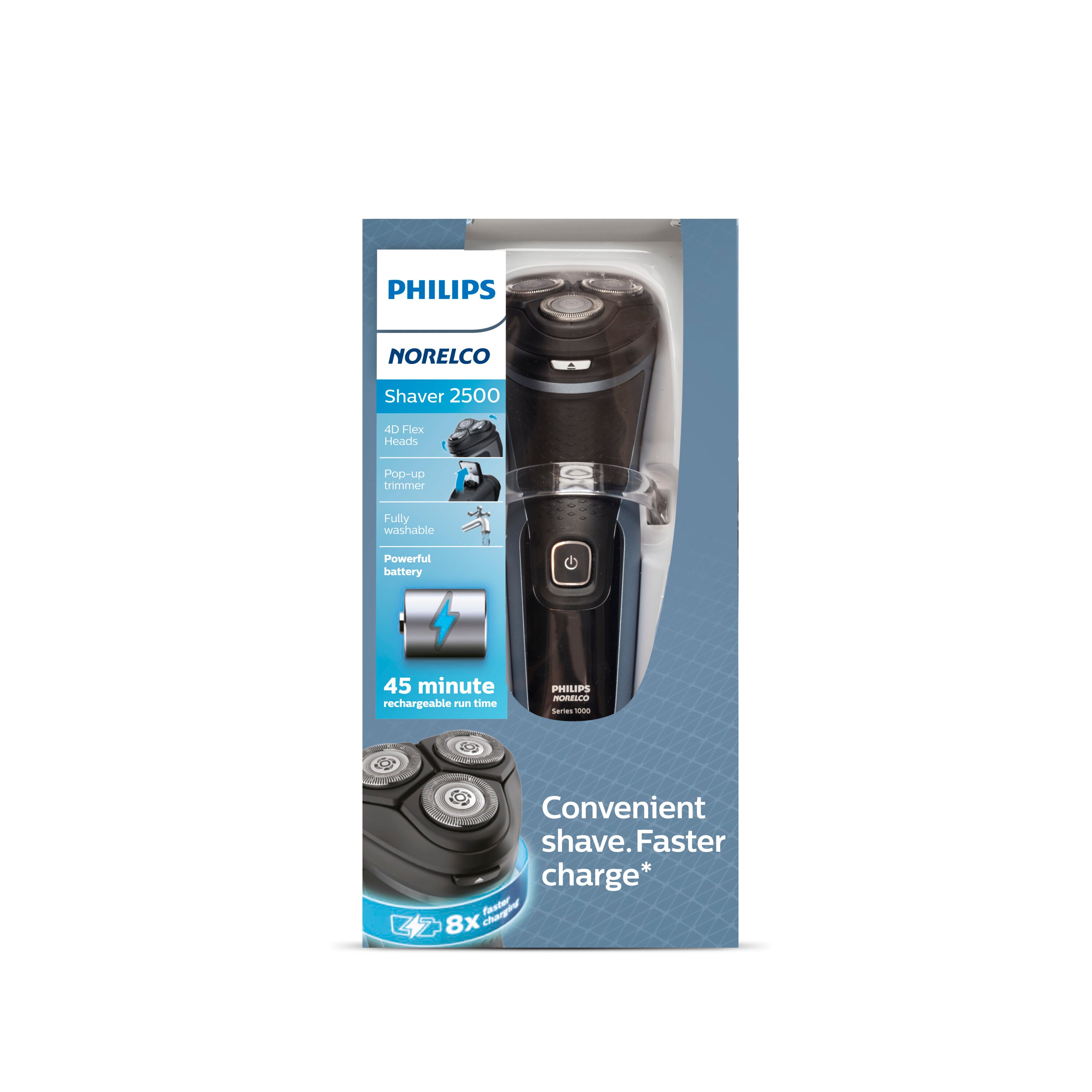 Philips Norelco Shaver 2500 Rechargeable Electric Trimmer and Shaver