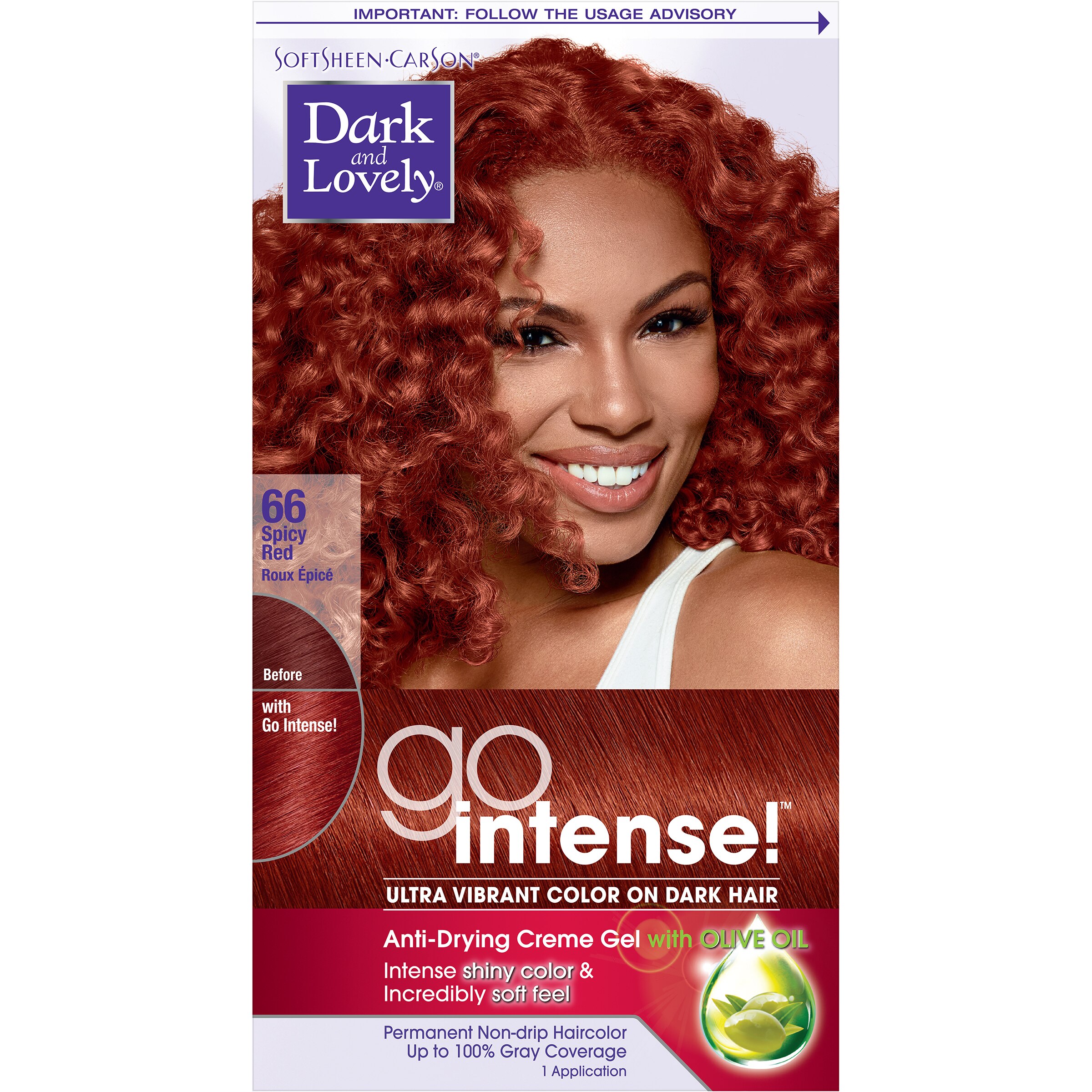 Dark & Lovely Go Intense! Ultra Vibrant Permanent Hair Color