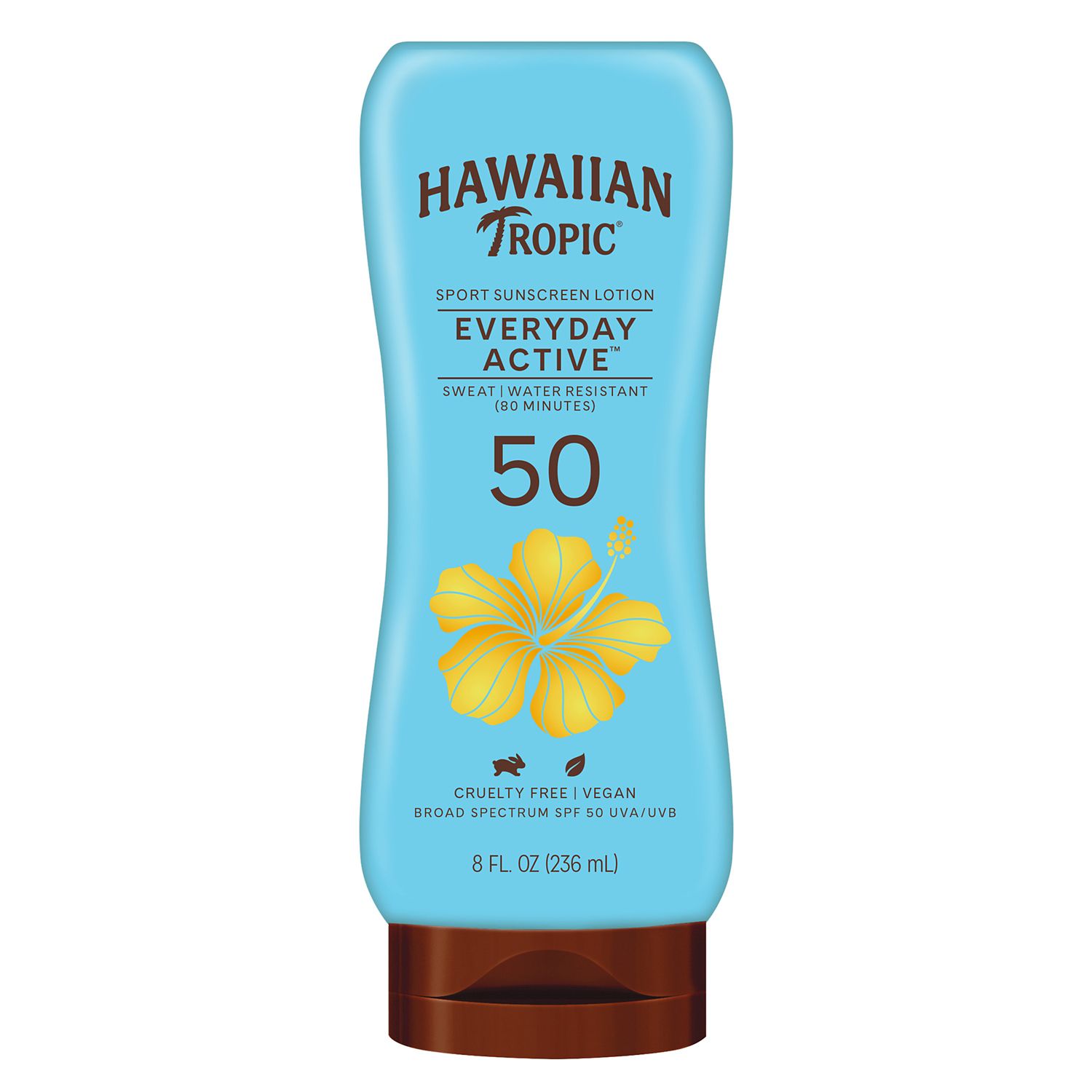 Hawaiian Tropic Island Sport Lotion Sunscreen, 8 OZ