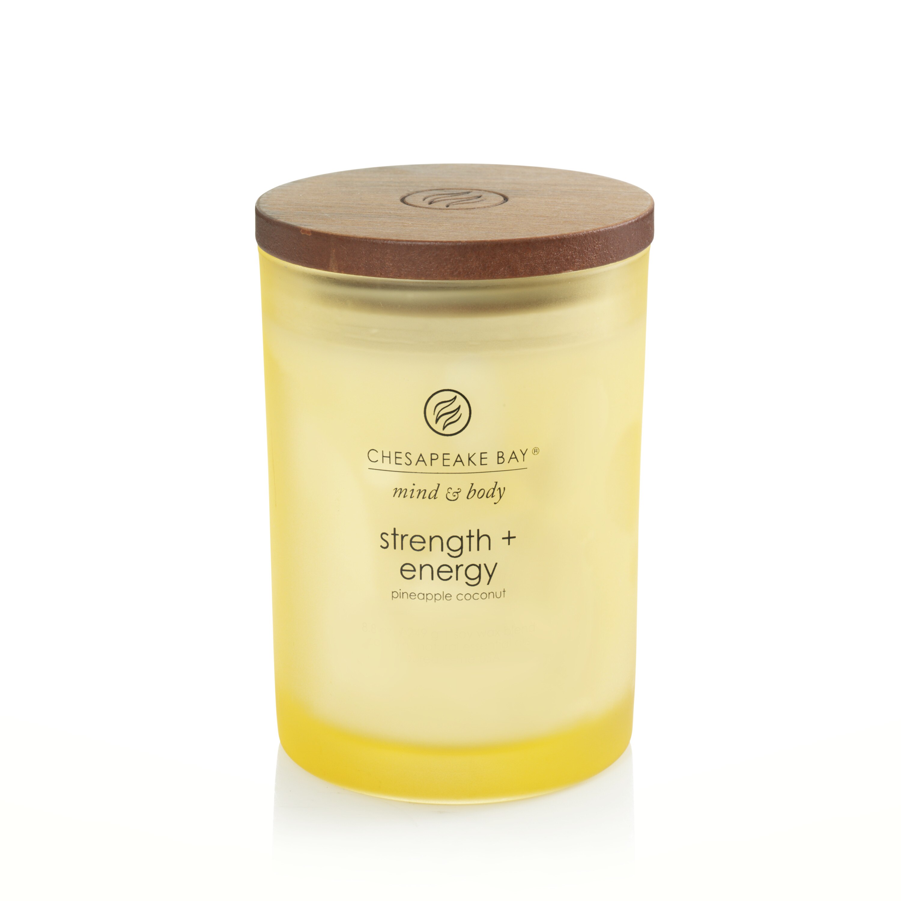 Chesapeake Bay Candle Strength + Energy, Pineapple Coconut, 8.8 OZ