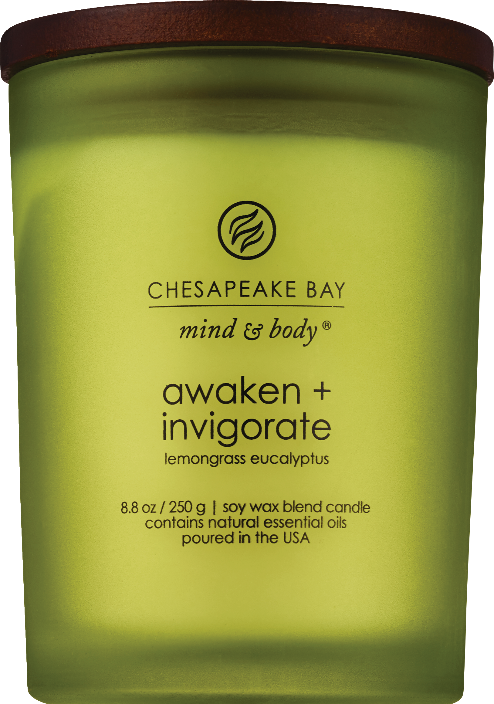 Chesapeake Bay Candle Awaken + Invigorate, Lemongrass Eucalyptus, 8.8 OZ