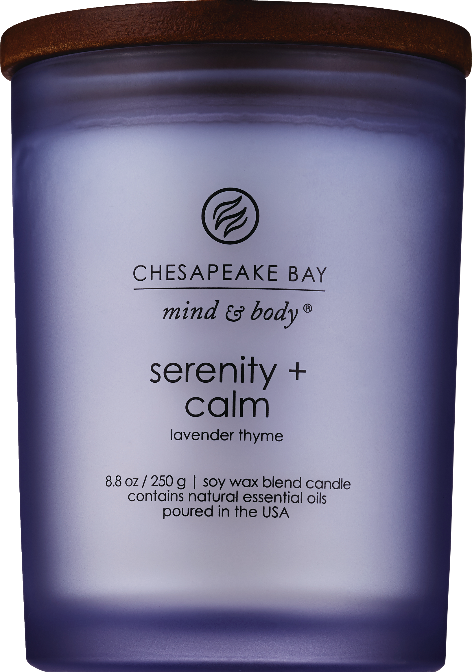 Chesapeake Bay Candle Serenity + Calm, Lavender Thyme, 8.8 OZ