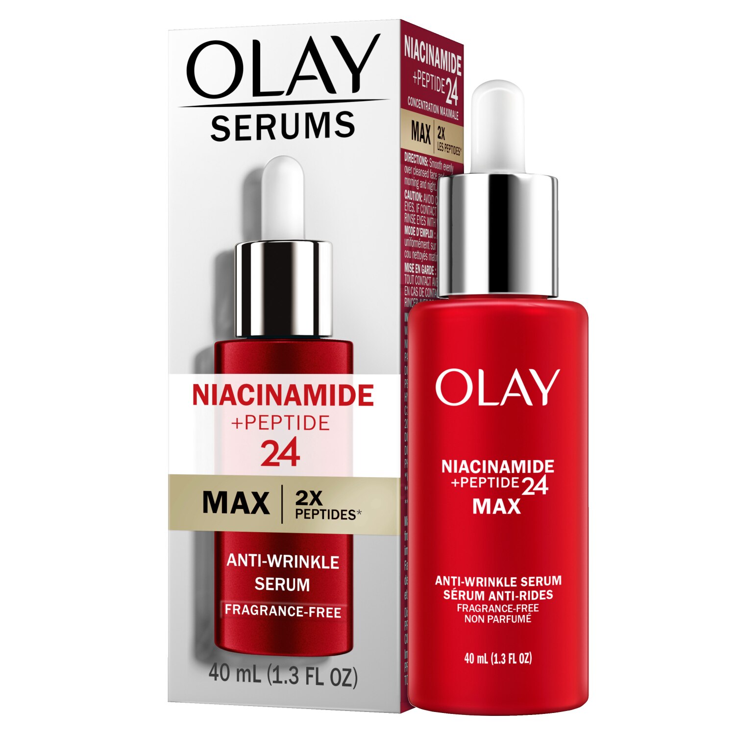 Olay Regenerist MAX Wrinkle Serum with Peptides, 1.3 OZ