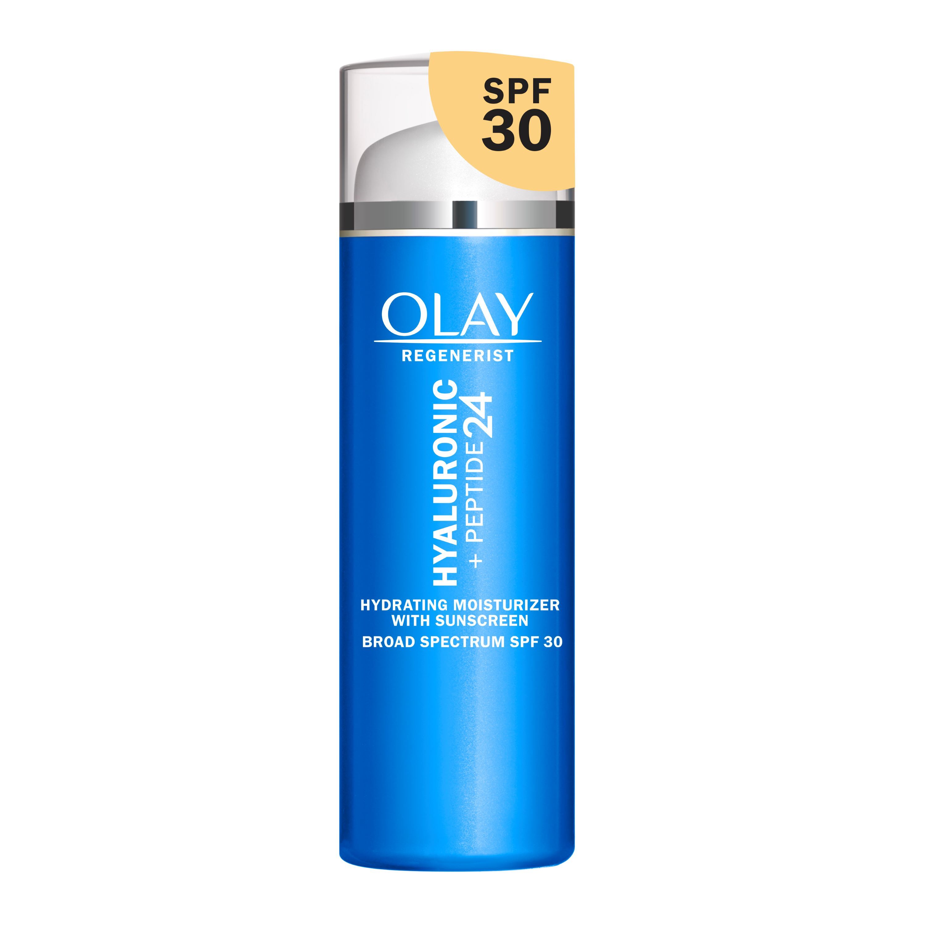 Olay Hyaluronic + Peptide 24 Face Moisturizer, SPF 30, 1.7 OZ