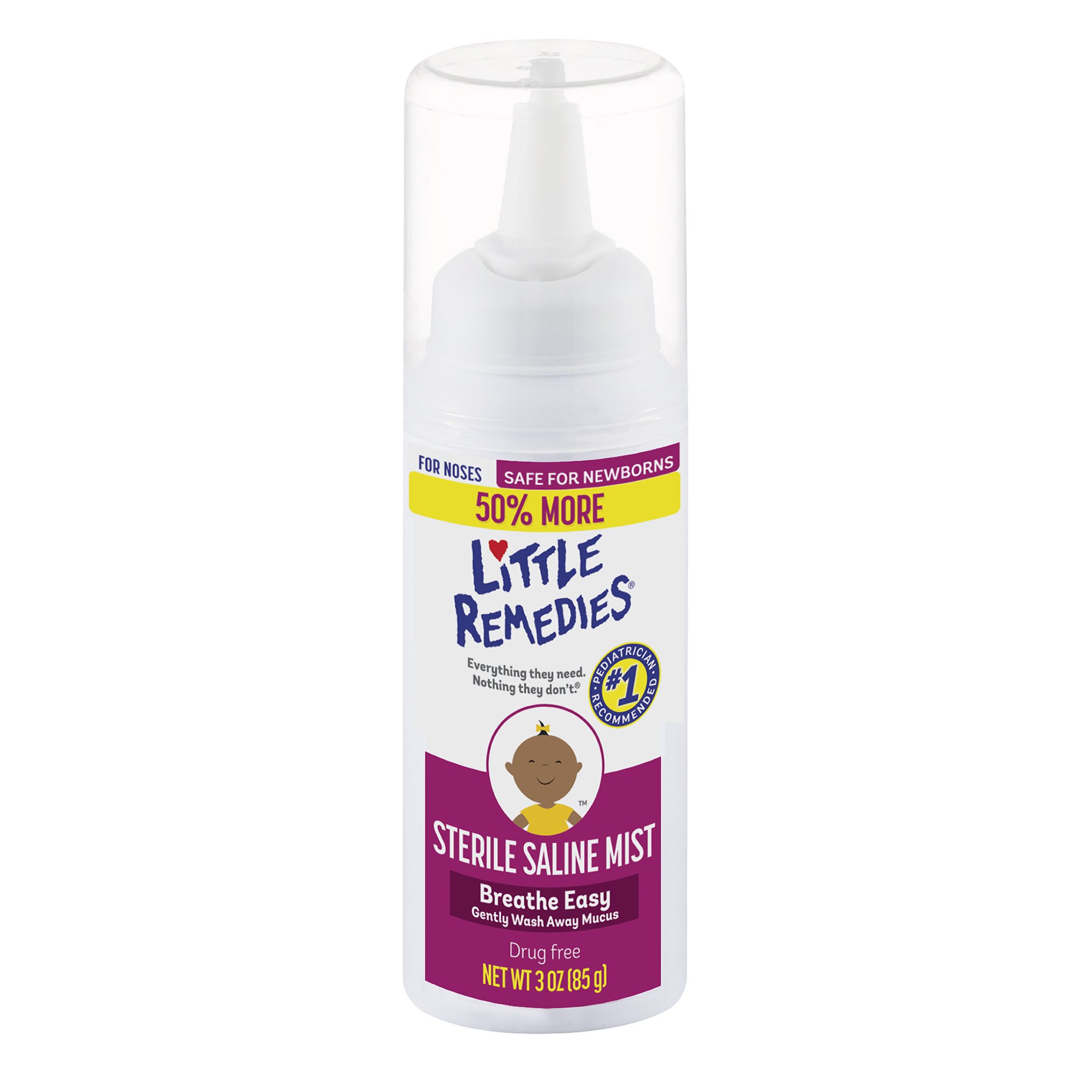 Little Remedies Sterile Saline Nasal Mist, Safe for Newborns, 2 fl oz