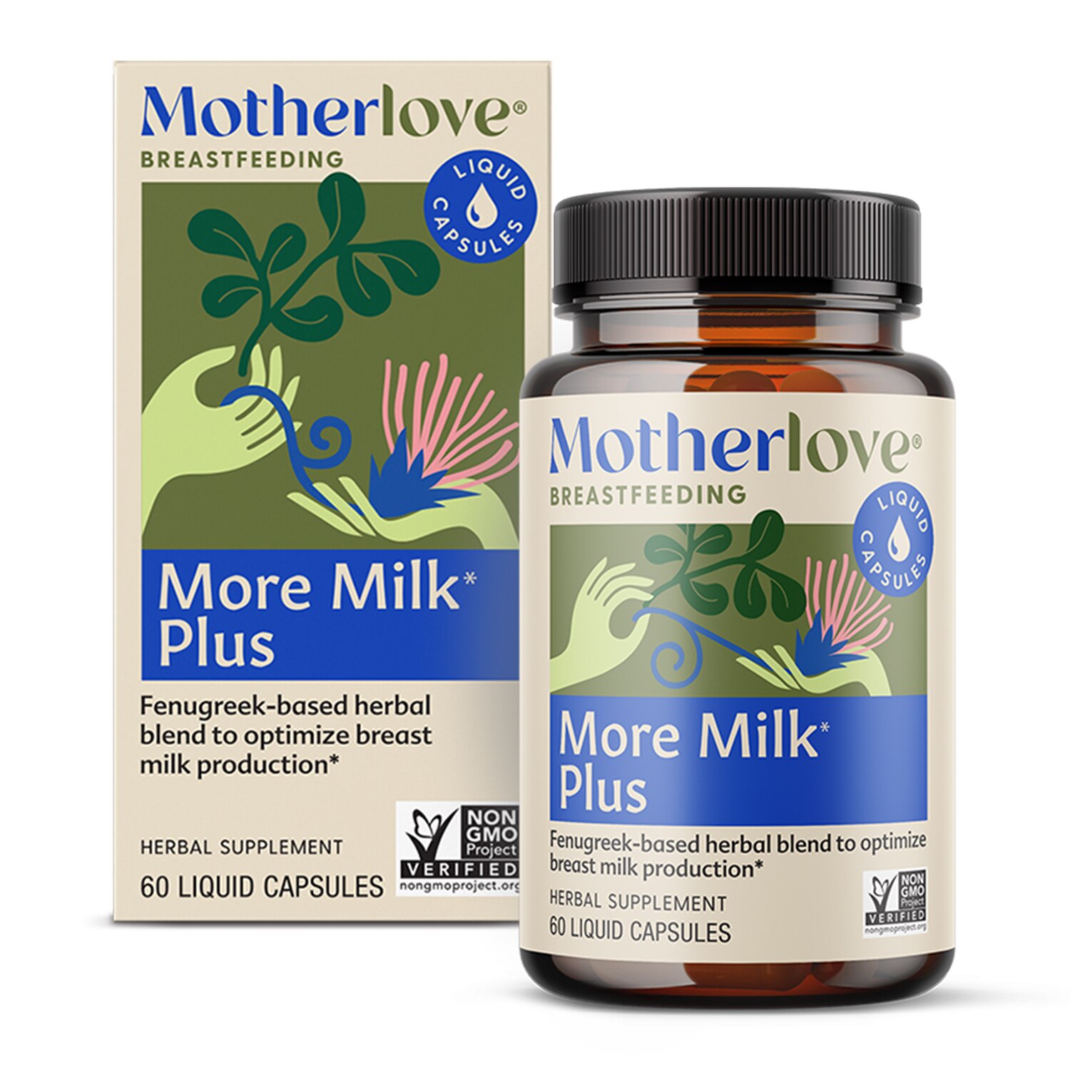 Motherlove Breastfeeding More Milk Capsules, 60 count