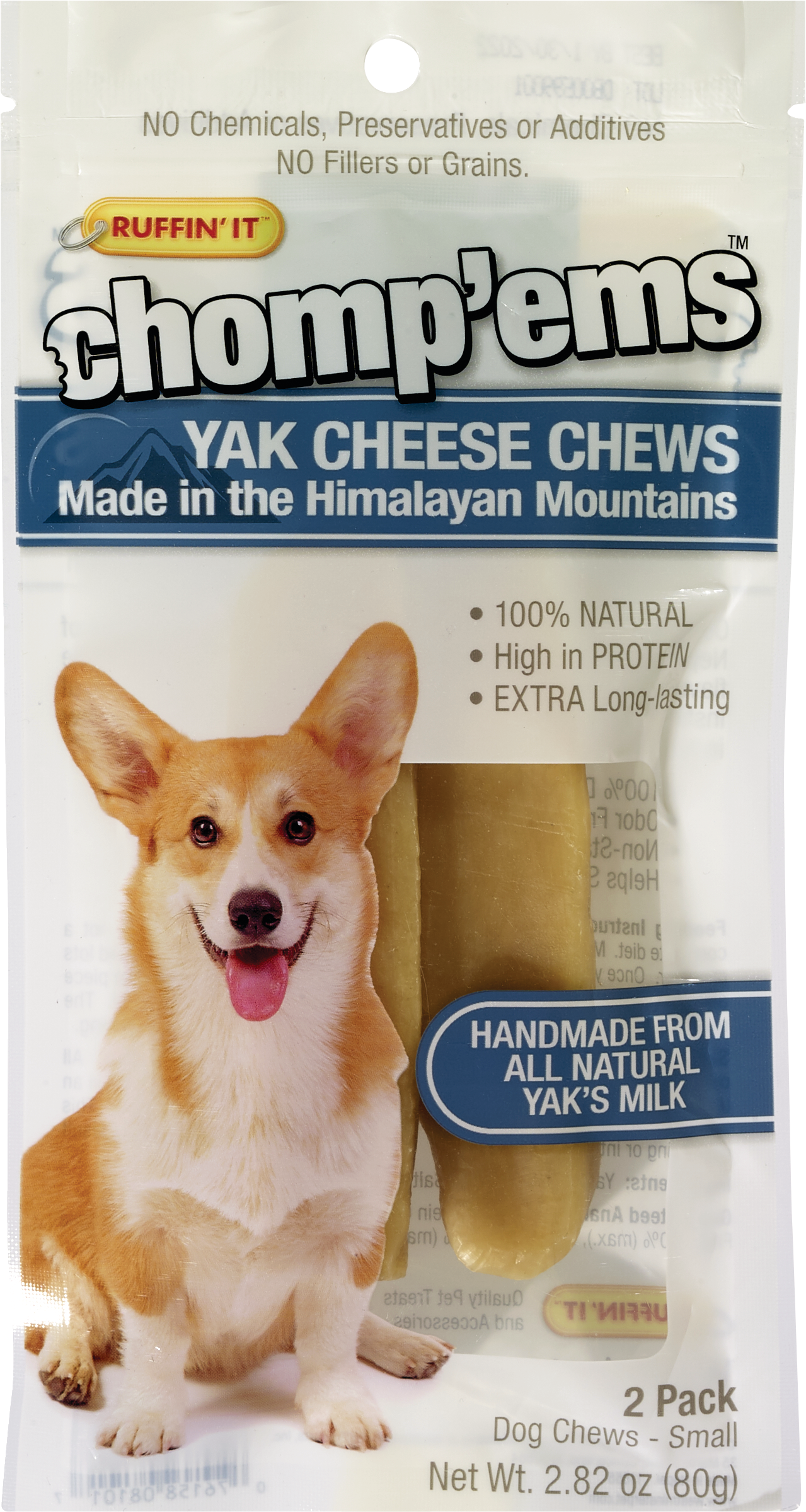 Ruffin' It Chomp'ems Yak Cheese Sticks Dog Chews