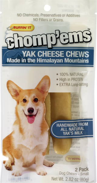 Ruffin' It Chomp'ems Yak Cheese Sticks Dog Chews