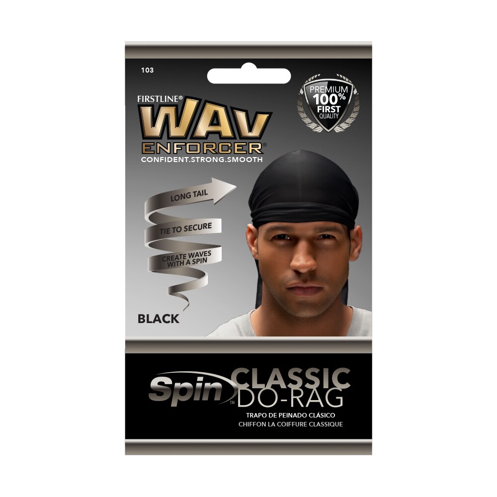 WavEnforcer Classic Do-Rag, Black