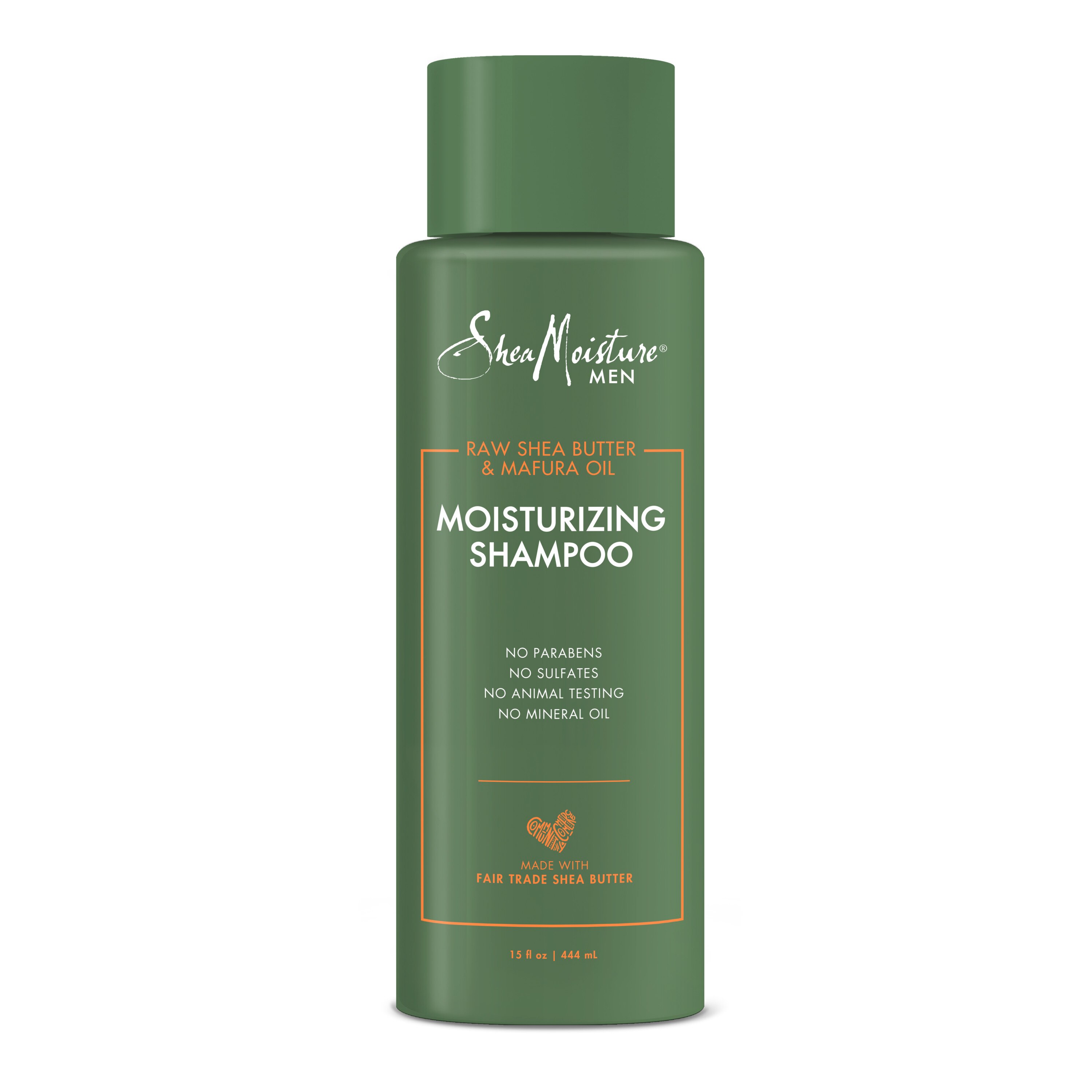 SheaMoisture Men Raw Shea Butter & Mafura Oil Moisturizing Shampoo, 15 OZ