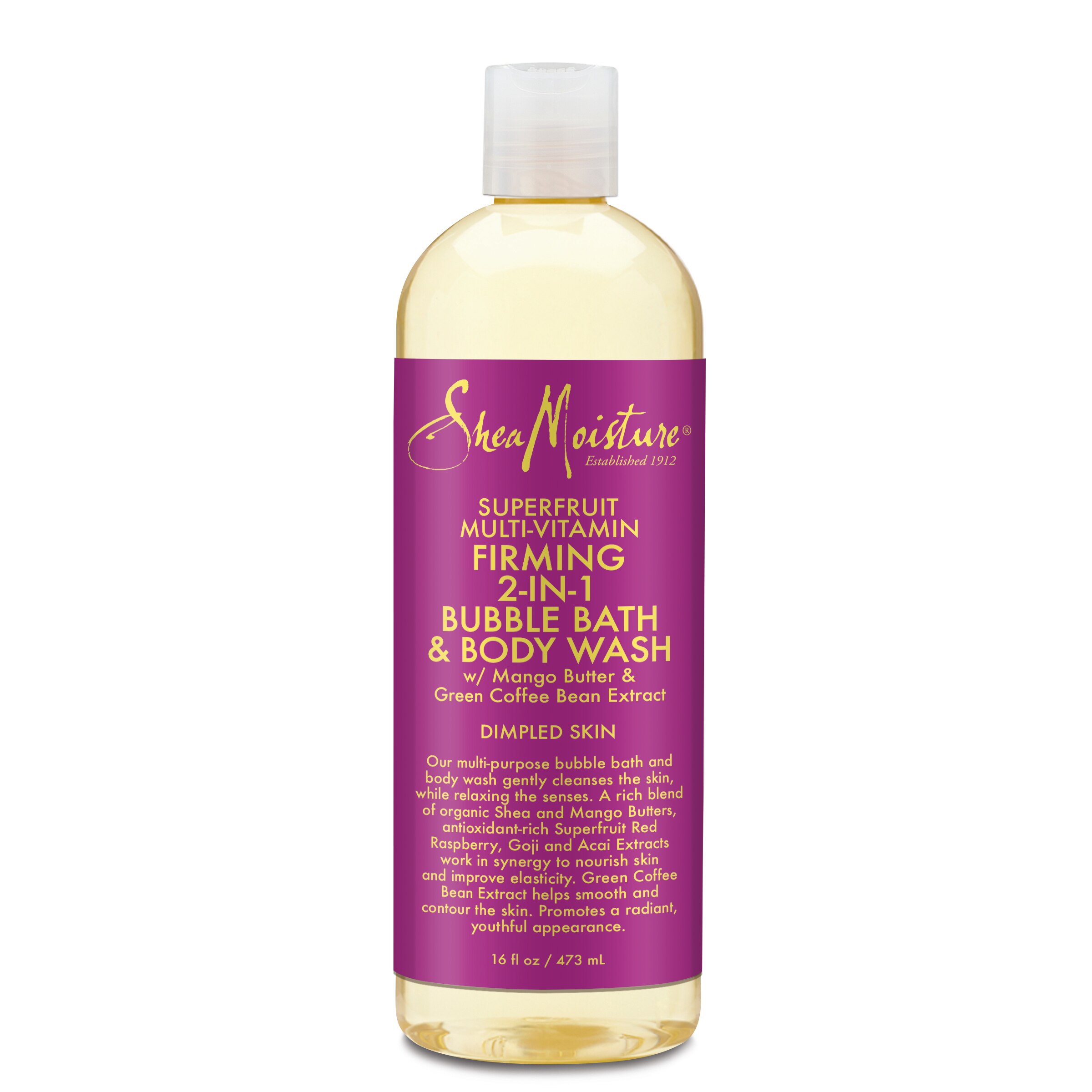 SheaMoisture Bubble Bath and Body Wash 16 OZ, Superfruit Complex