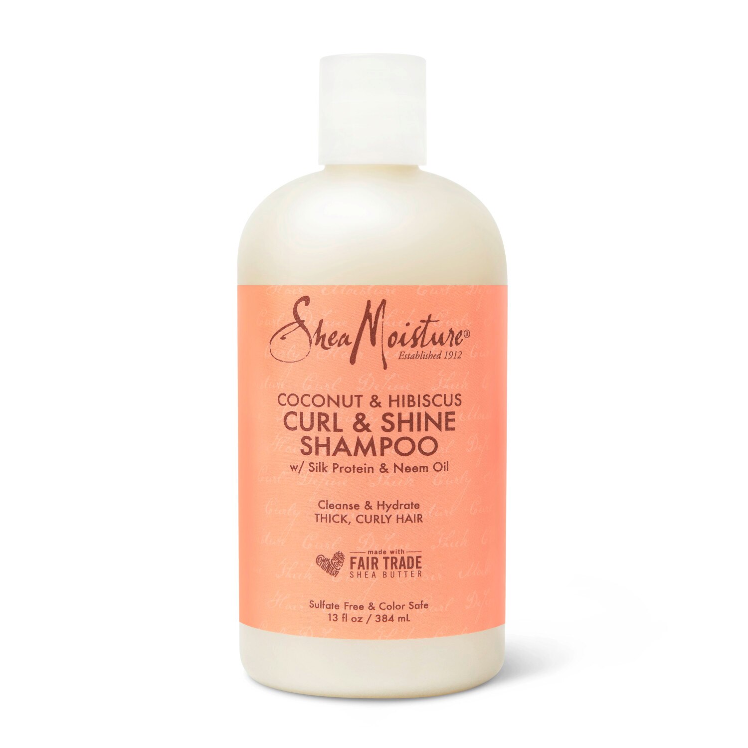 Shea Moisture Coconut & Hibiscus Curl & Shine Shampoo, 13 OZ