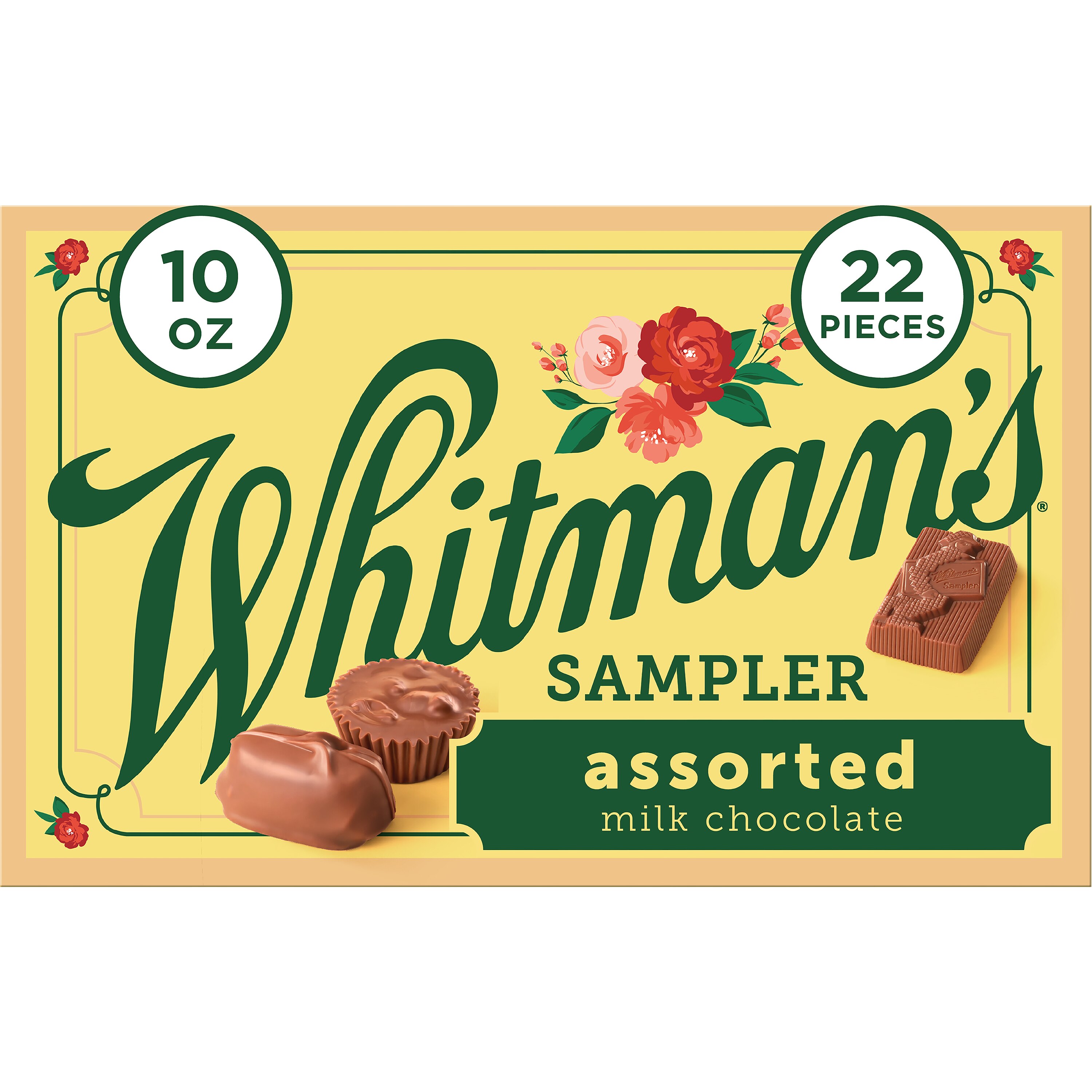 Whitman's Sampler Milk Chocolate Assortment, 10 oz