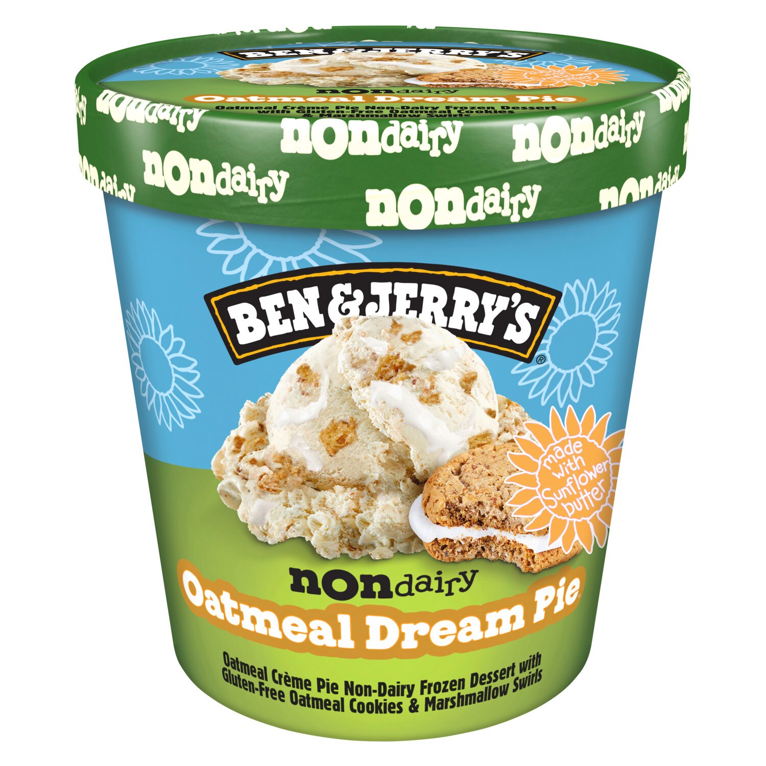 Ben & Jerry's Non-Dairy Oatmeal Dream Pie Frozen Dessert, 16 oz