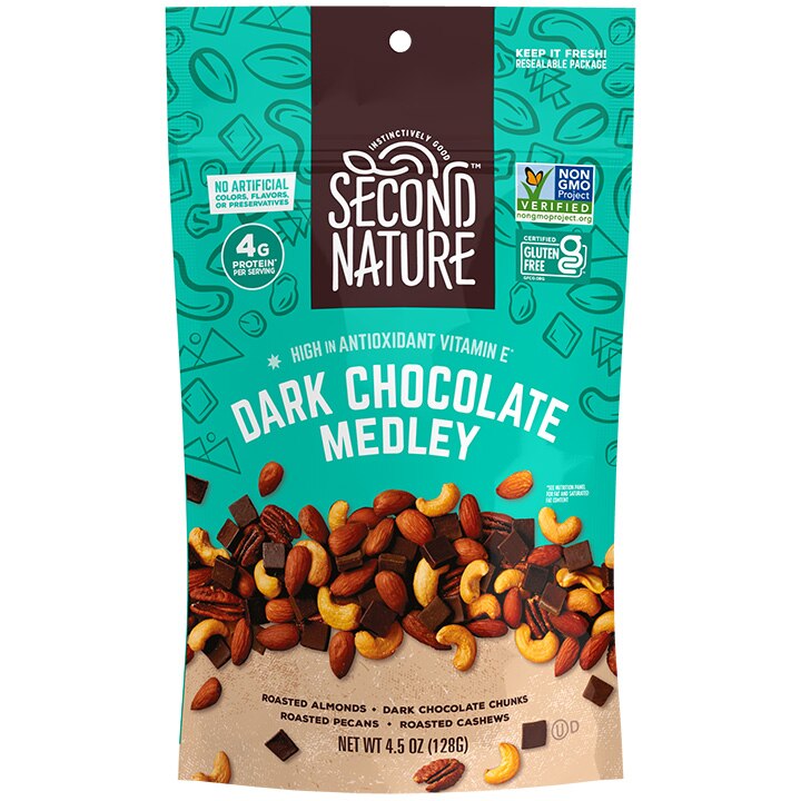 Second Nature- Dark Chocolate Medley, 4.5 oz