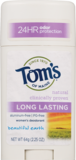 Tom's of Maine 24-Hour Long Lasting Deodorant Stick, Beautiful Earth, 2.25 OZ, thumbnail image 1 of 1