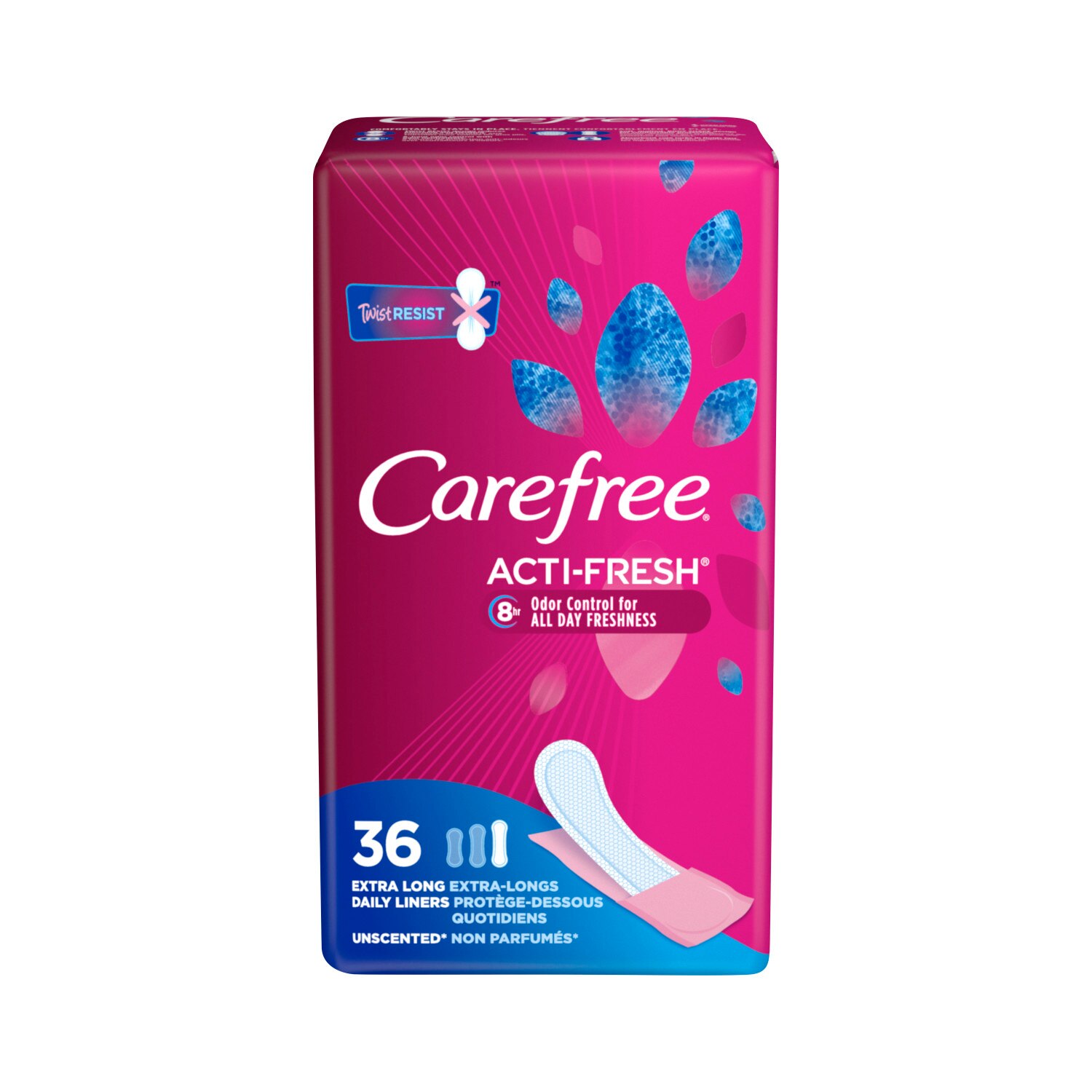 Carefree Acti-Fresh Extra Long Panty Liners To Go