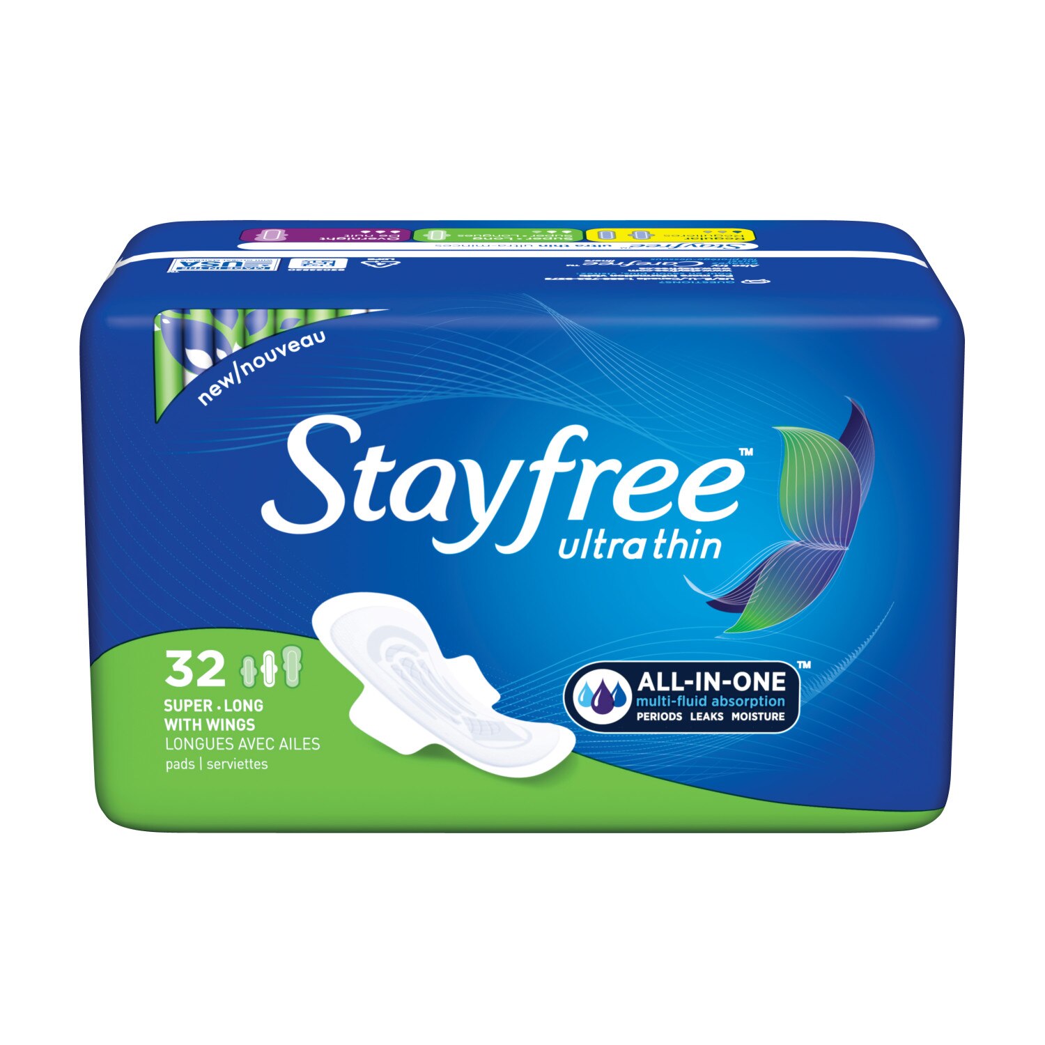 Stayfree Ultra Thin Long Pads With Wings Super Absorbency