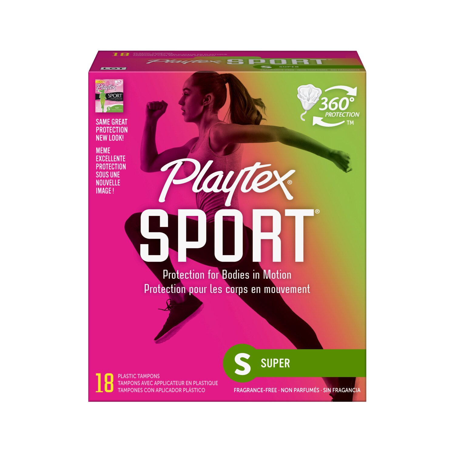 Playtex Sport Tampons, Unscented, Super Absorbency