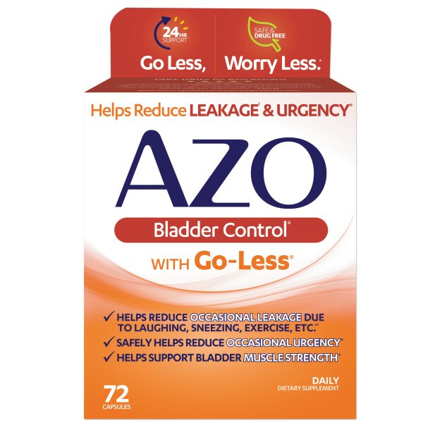 AZO Bladder Control with Go-Less Daily Supplement Capsules