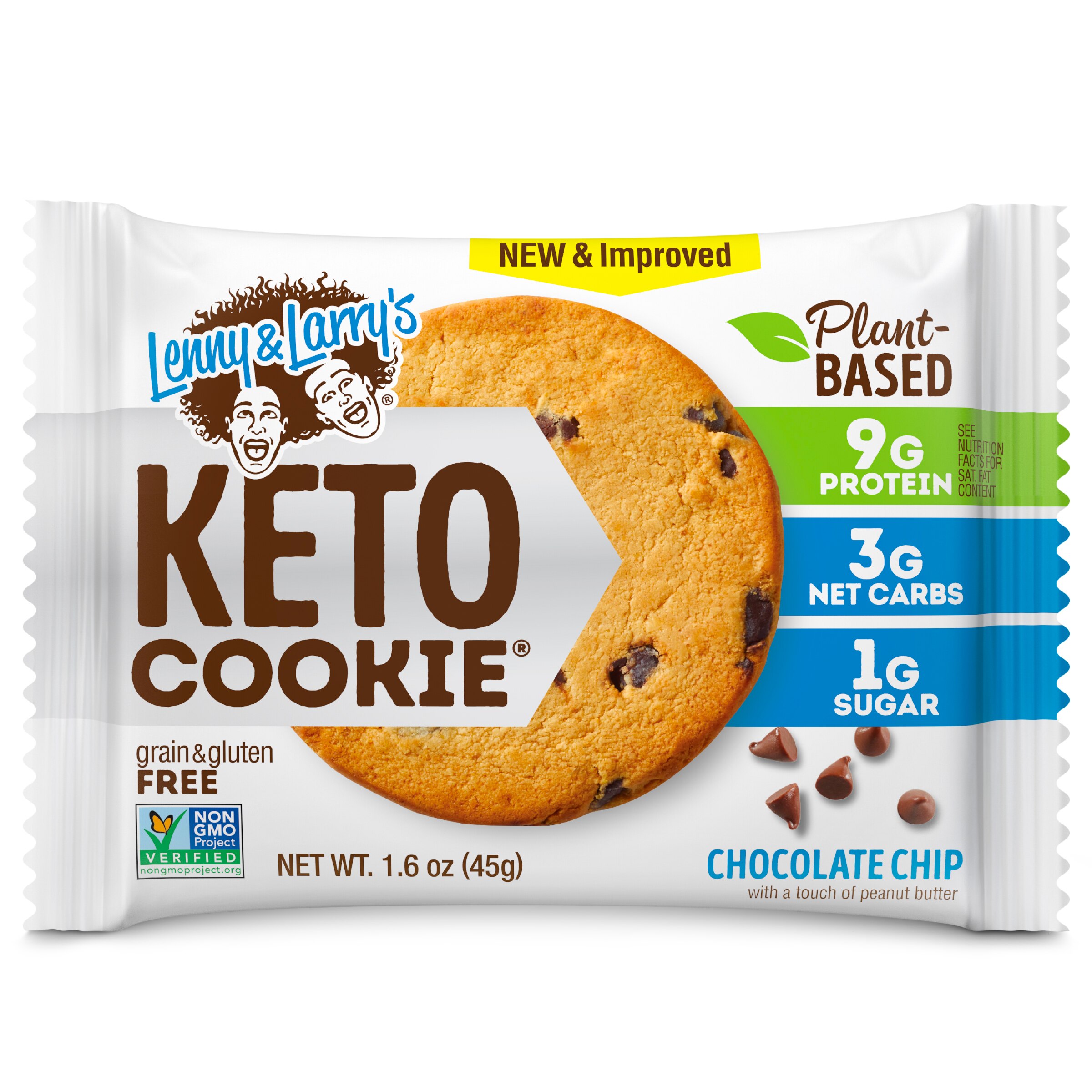 Lenny & Larry's Keto Cookie, Chocolate Chip, 1.6 oz