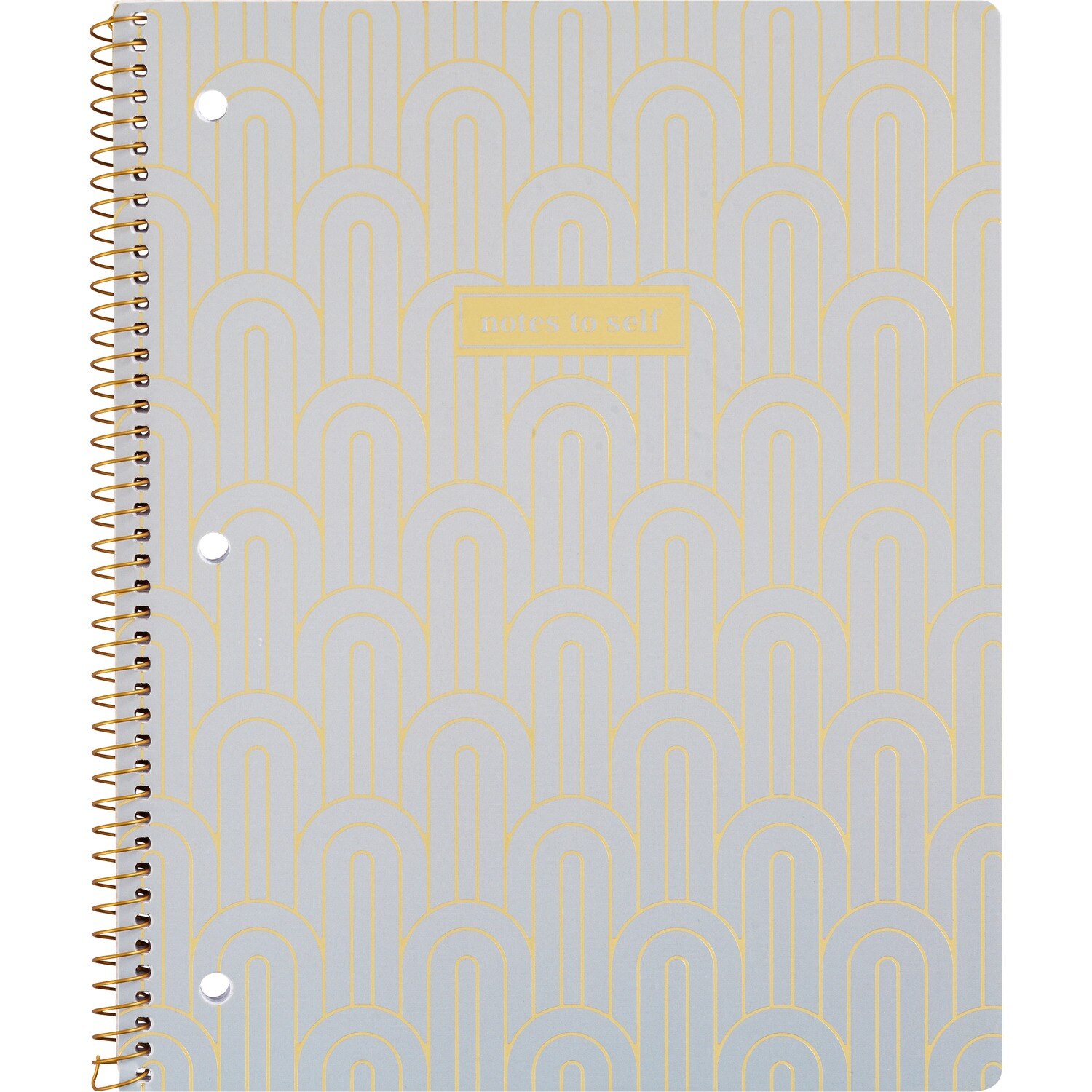 Caliber 1-Subject Glitter Notebook, Assorted Colors