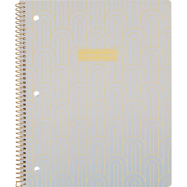 Caliber 1-Subject Glitter Notebook, Assorted Colors