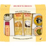 Burt's Bees Tips and Toes Gift Set, Hand Cream, Foot Cream, Cuticle Cream, Hand Salve, Lip Balm, thumbnail image 1 of 9