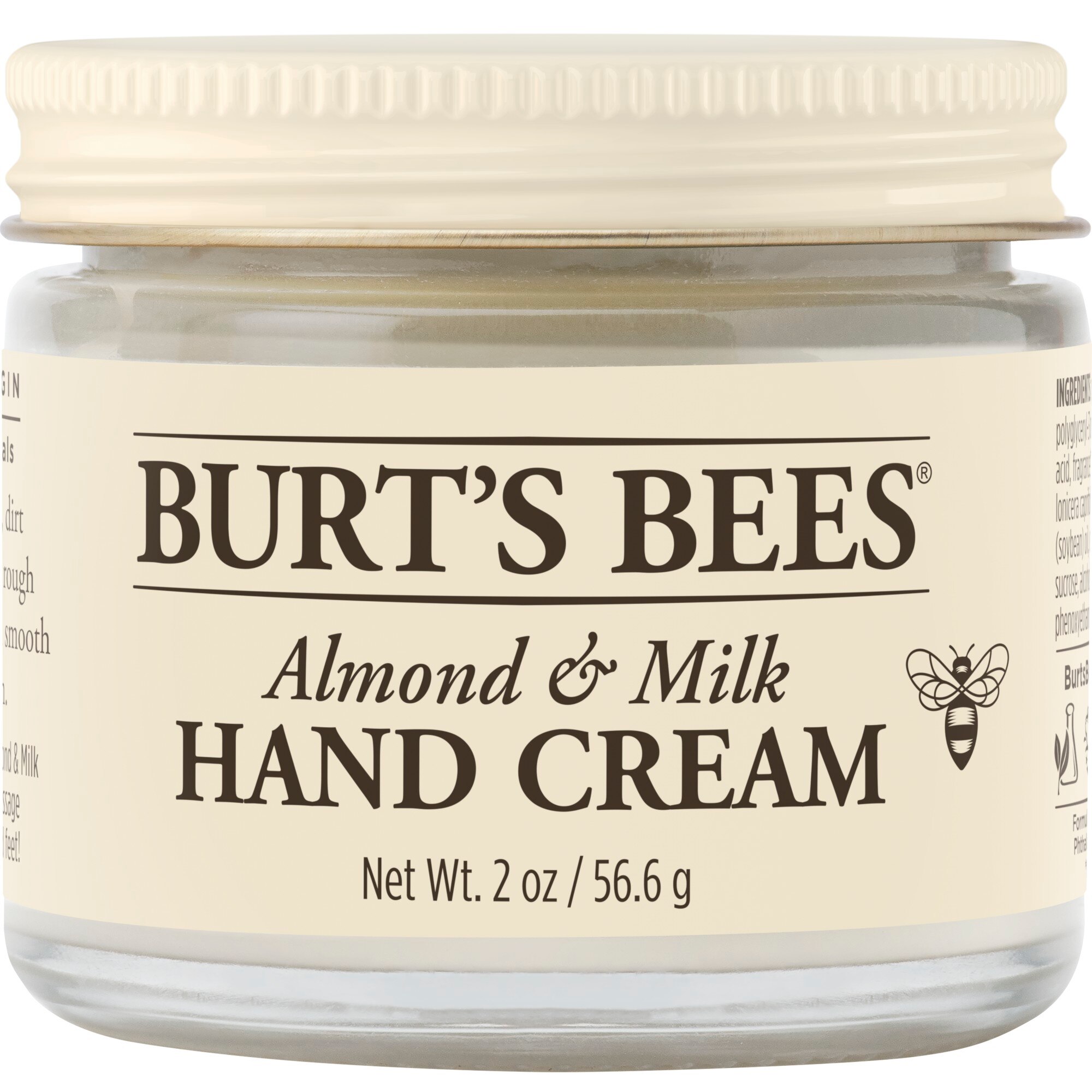 Burt's Bees Almond &  Milk Hand Cream - 2 OZ Jar